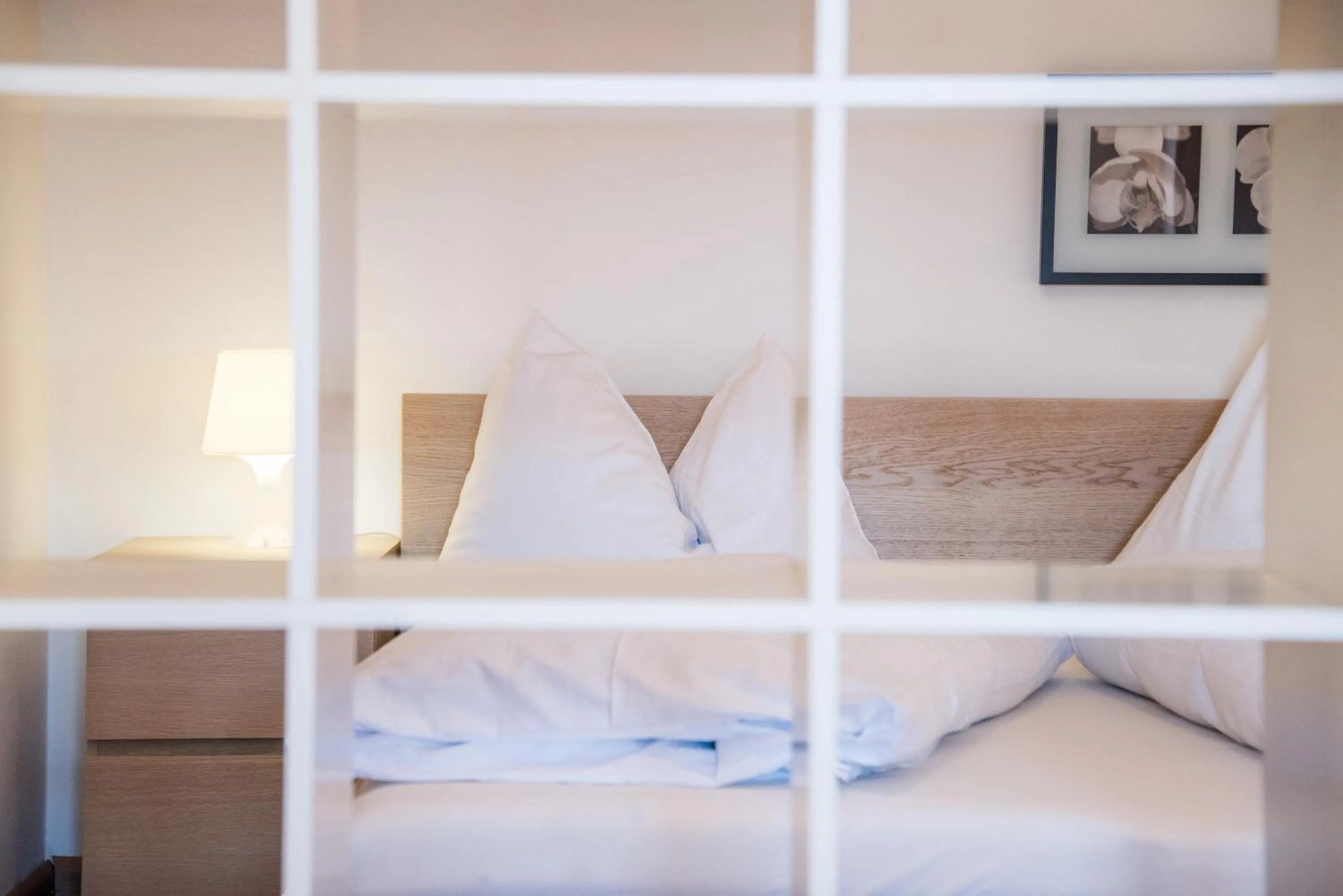 Bed in Apparthotel Feldhof - Living and Bistro