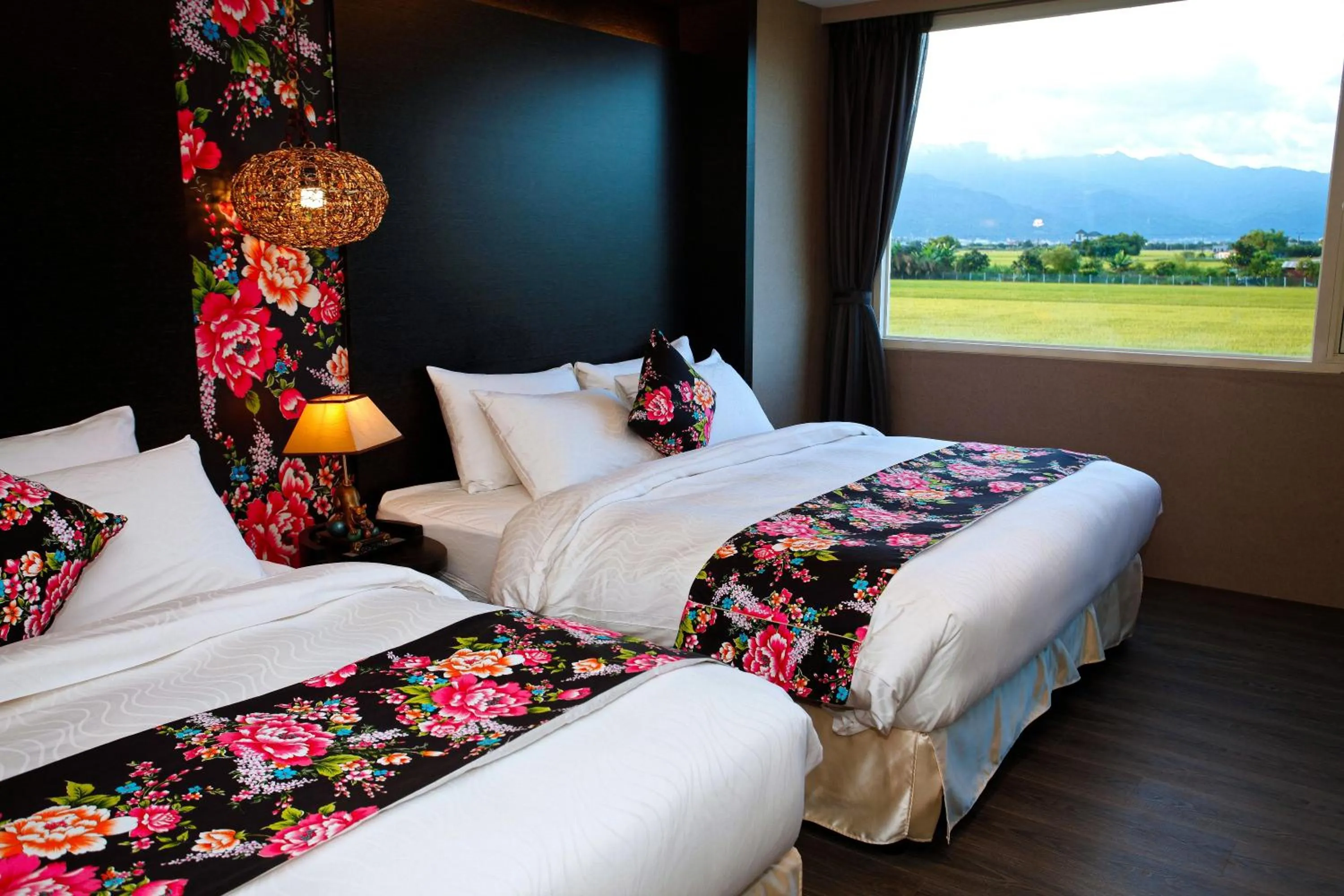 Bed in Pokara Resort