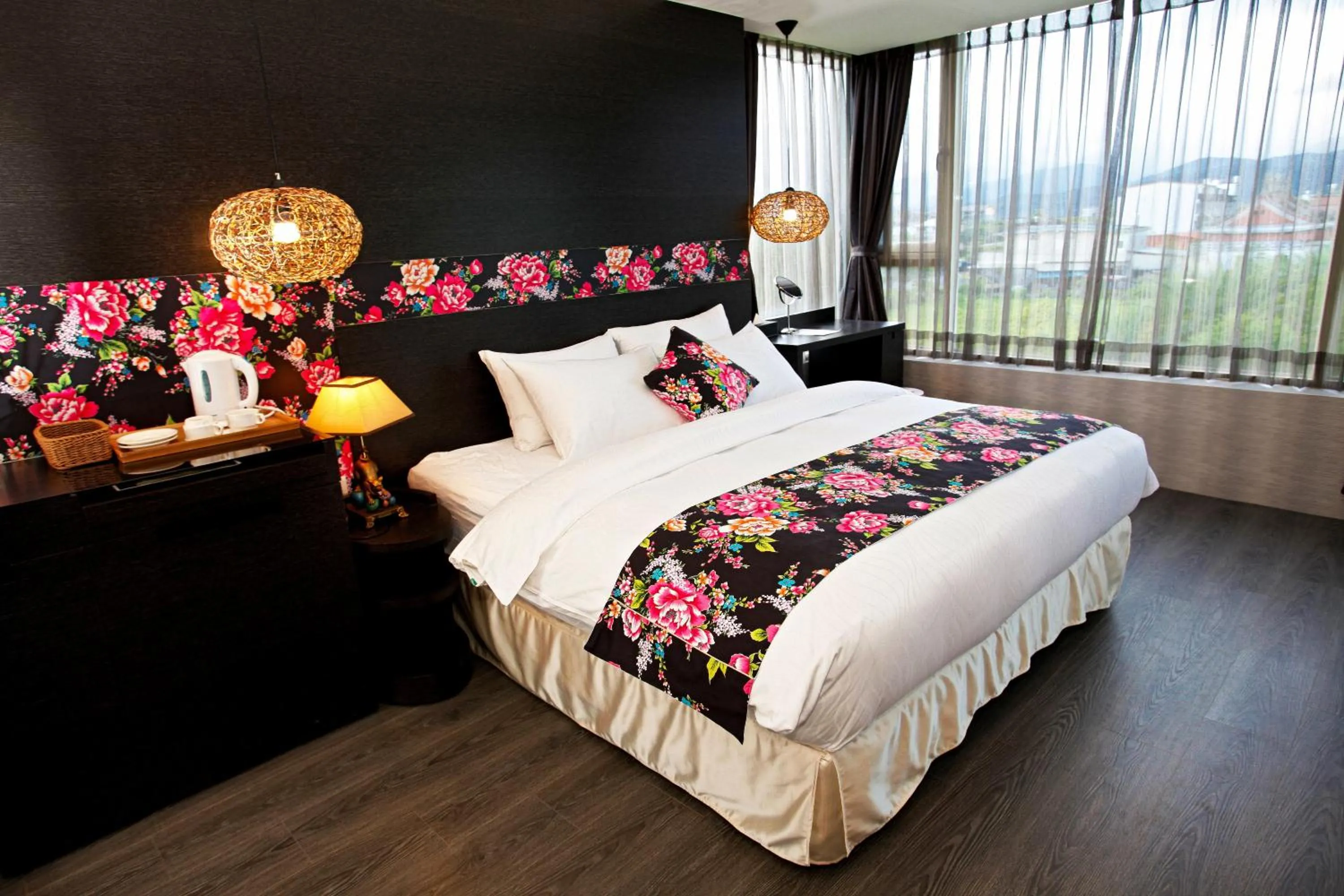 Bed in Pokara Resort