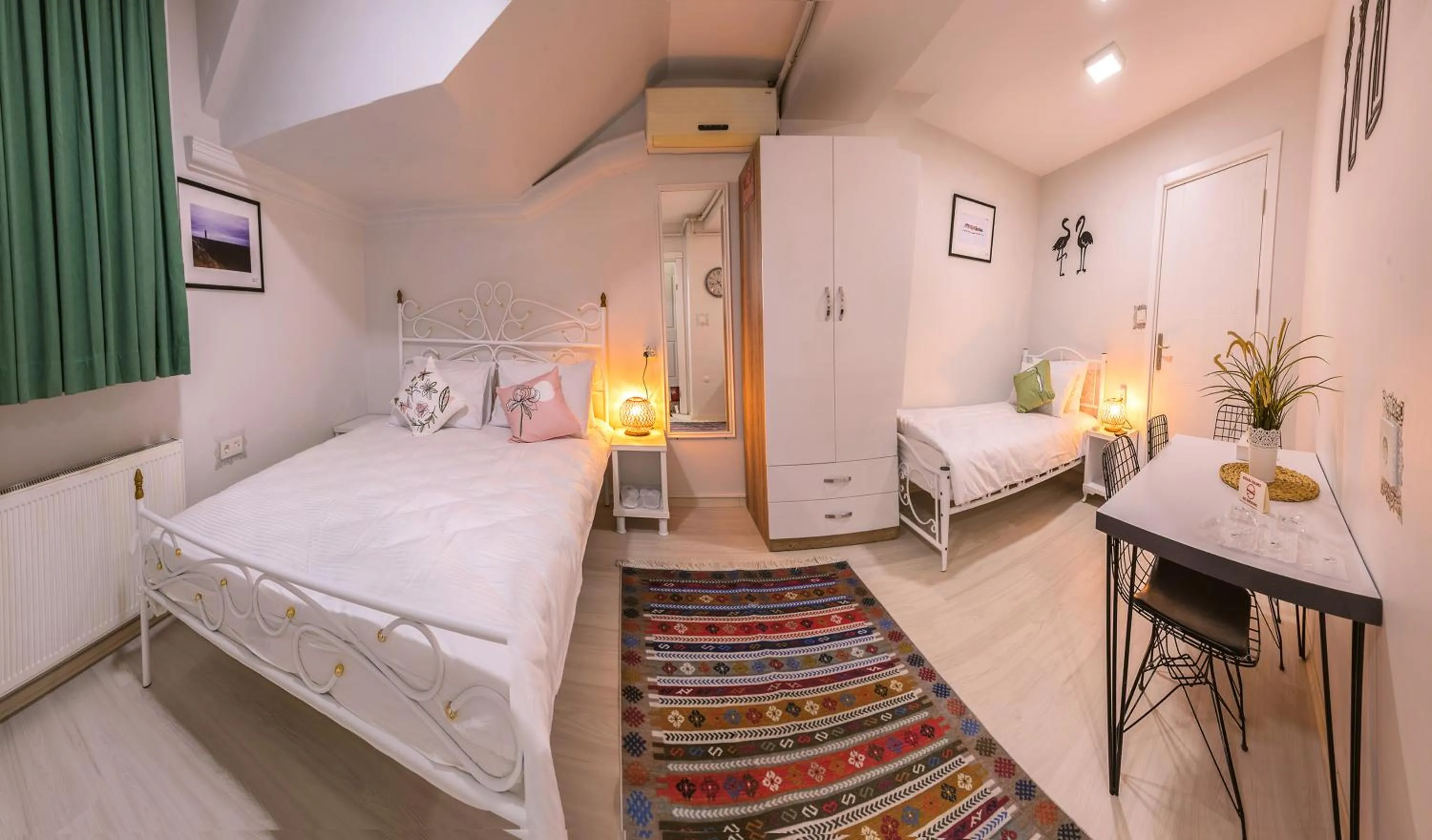 Economy Basement Triple Room with Kitchen in Duru Istanbul Apart