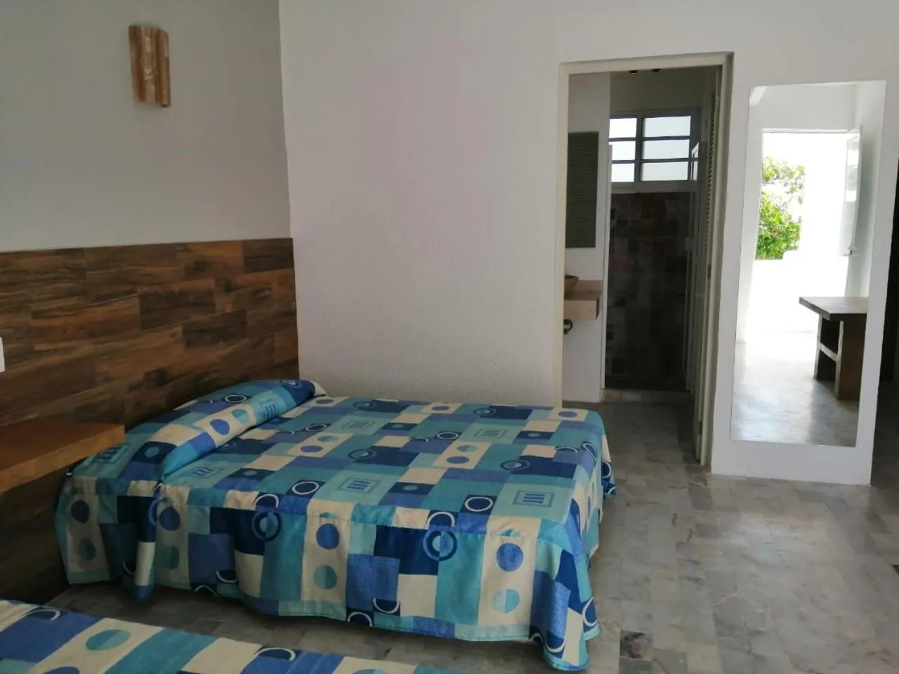 Bed in Hotel Villa Mexicana Puerto Escondido