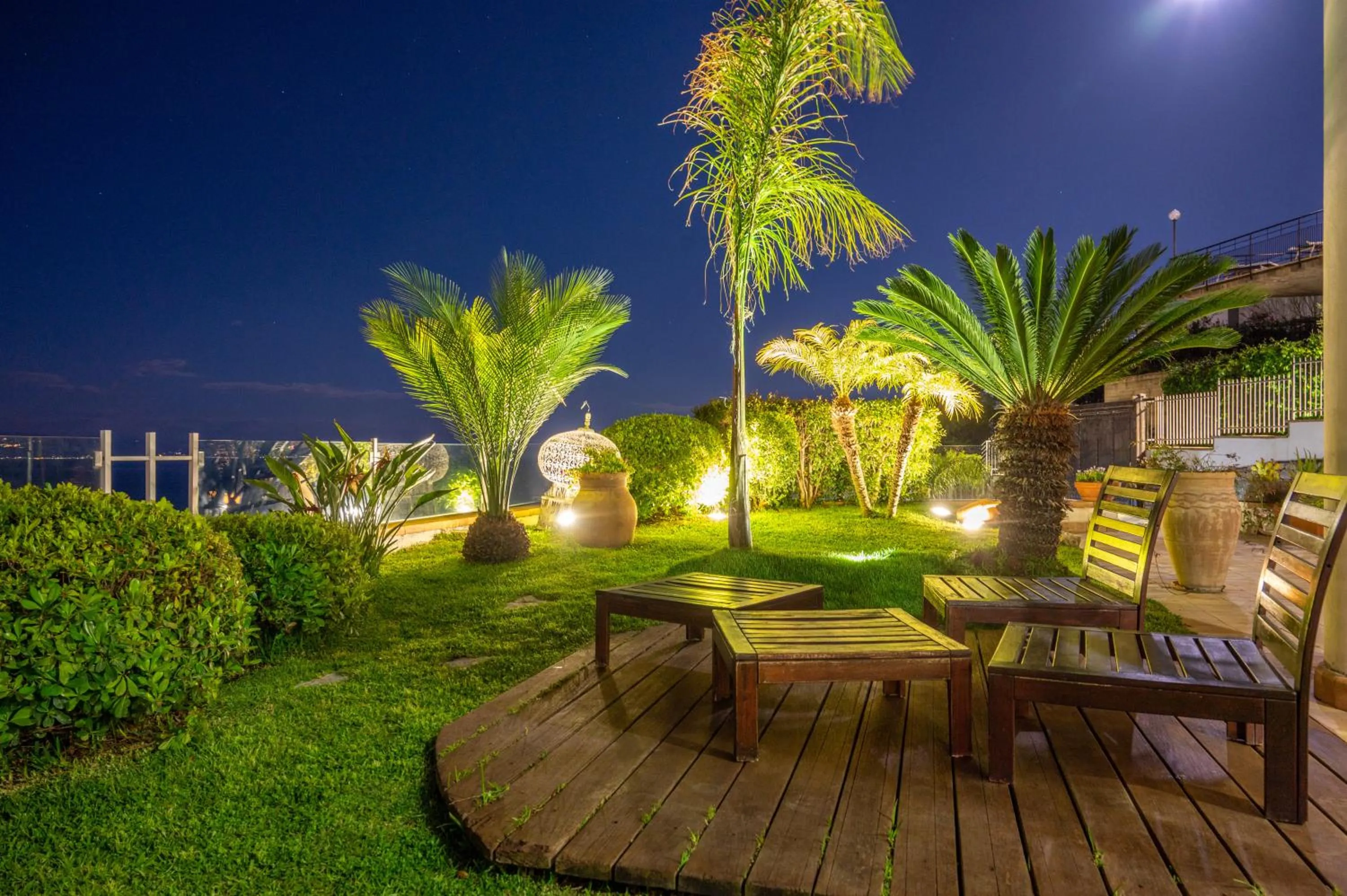 Night in Villa Zagara Garden Spectacular Sea View in Taormina