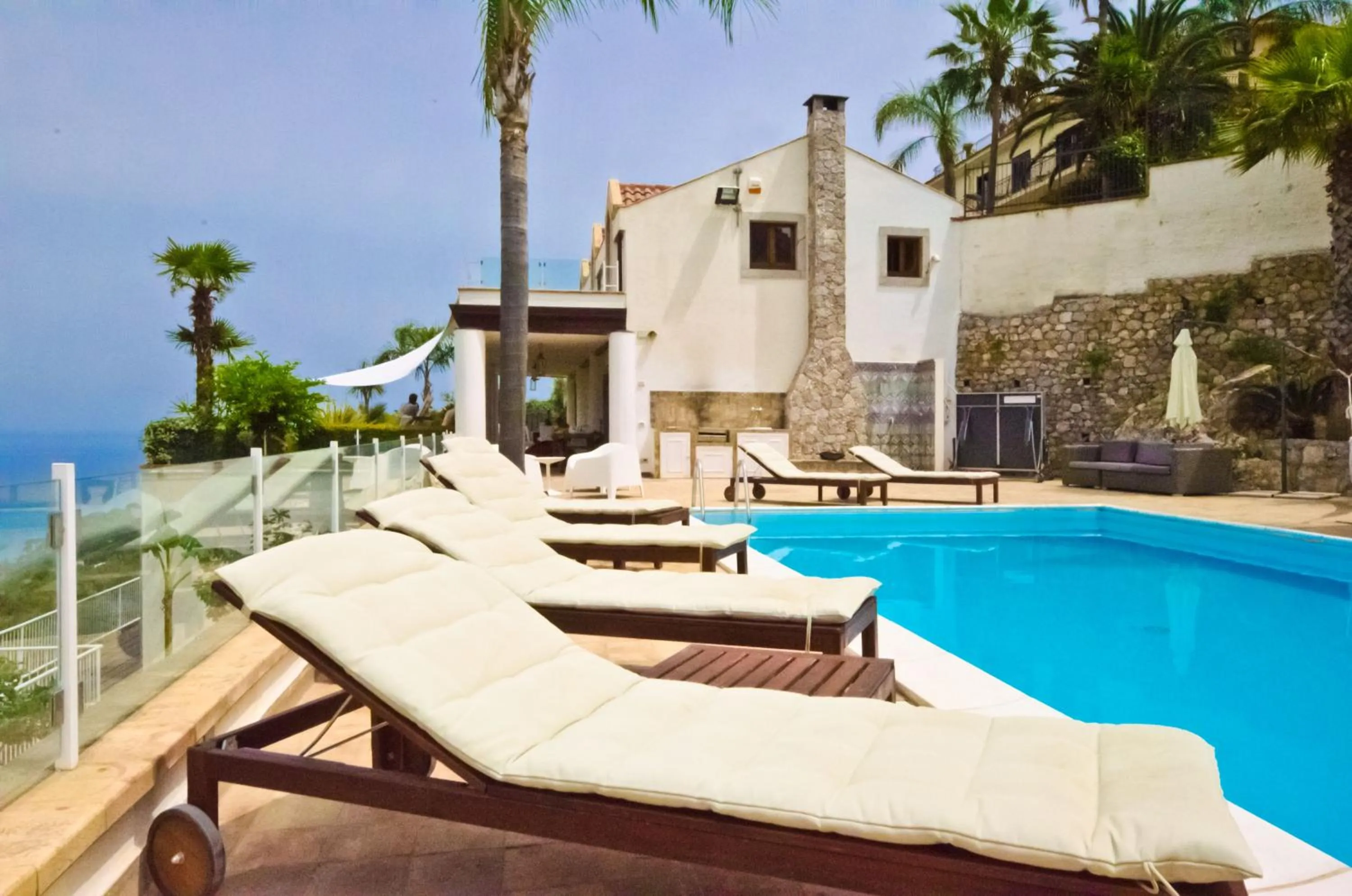 Swimming pool in Villa Zagara Garden Spectacular Sea View in Taormina