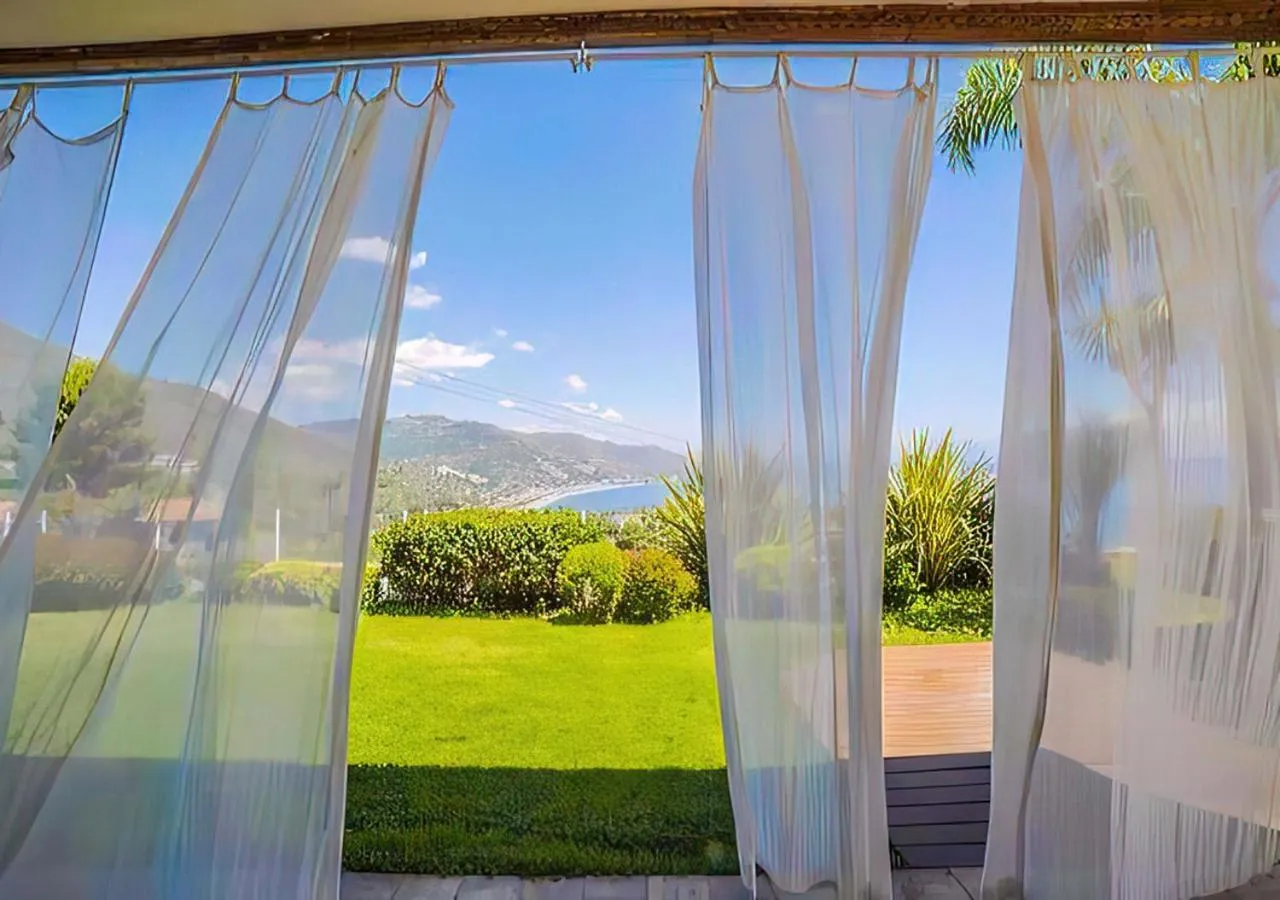 Patio in Villa Zagara Garden Spectacular Sea View in Taormina