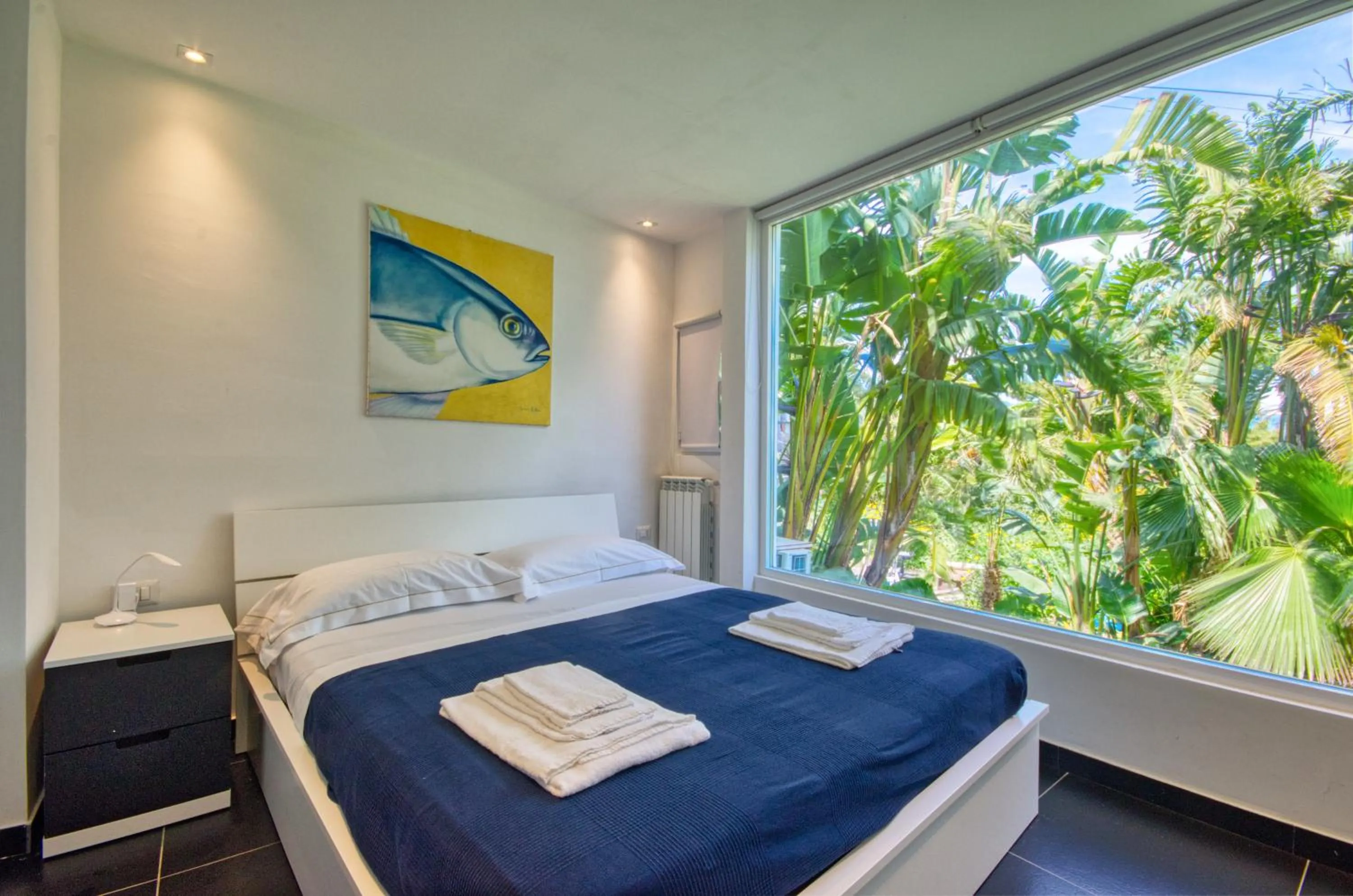 Bedroom, Bed in Villa Zagara Garden Spectacular Sea View in Taormina