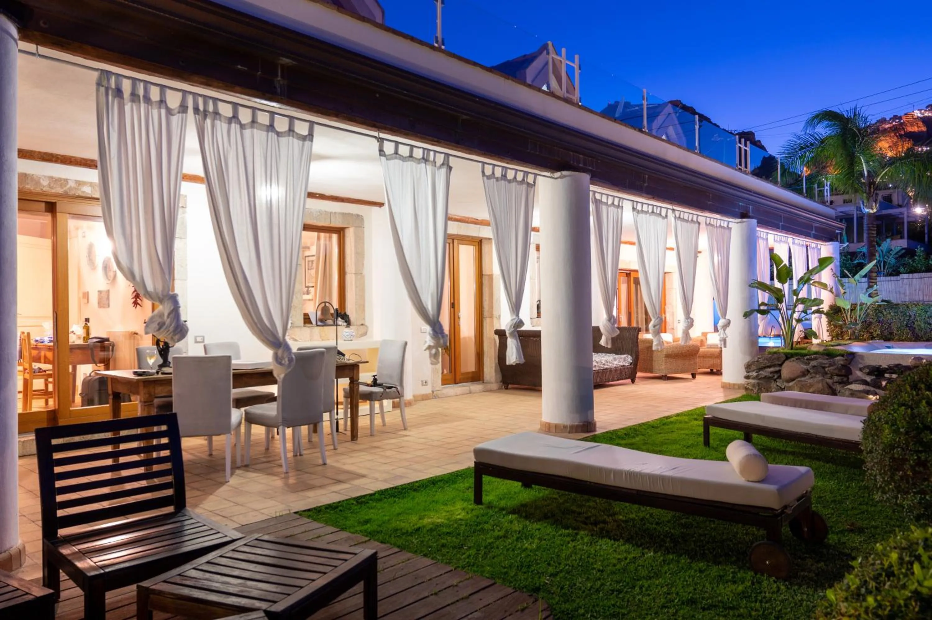 Patio in Villa Zagara Garden Spectacular Sea View in Taormina