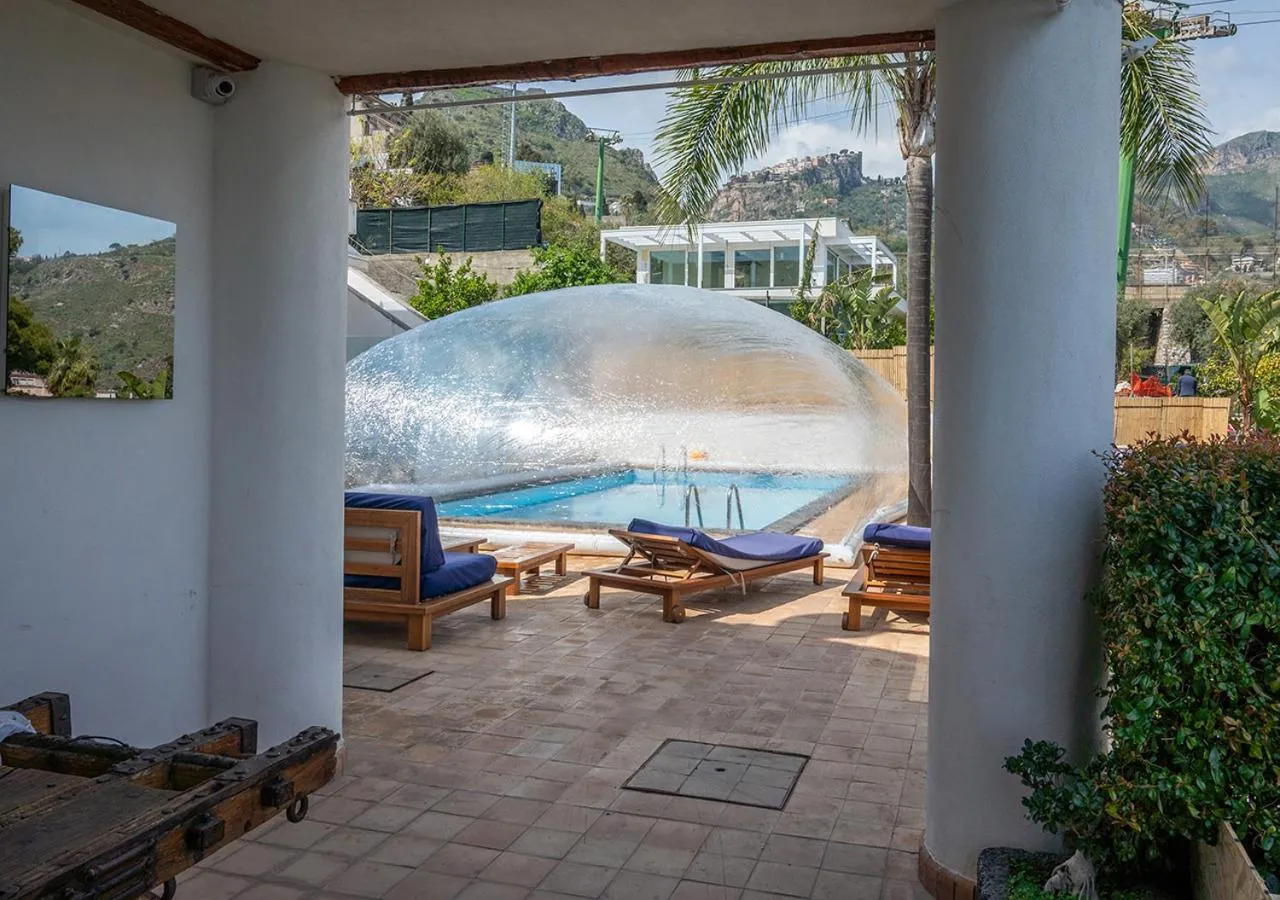 Swimming pool in Villa Zagara Garden Spectacular Sea View in Taormina