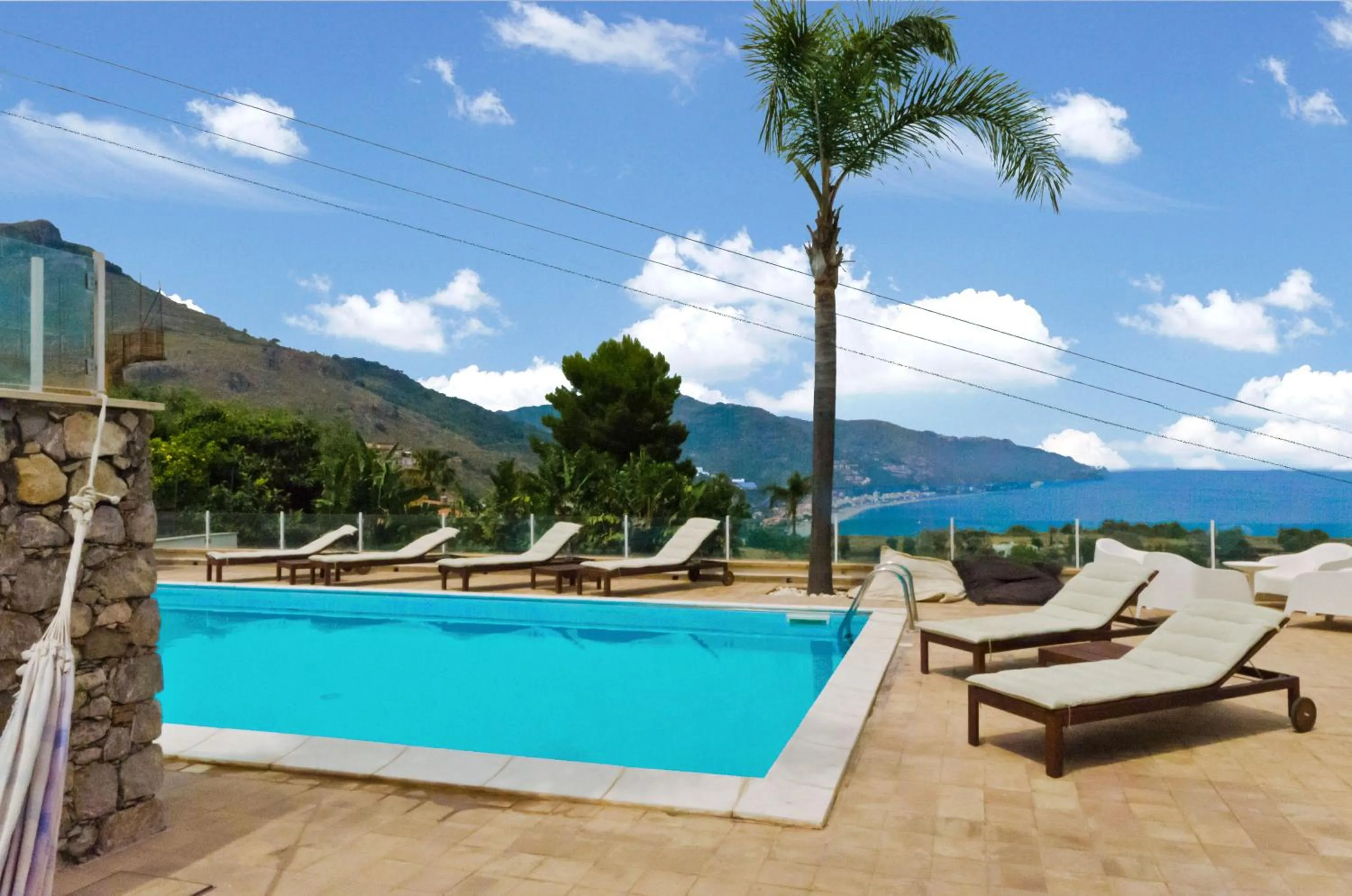 Swimming pool in Villa Zagara Garden Spectacular Sea View in Taormina