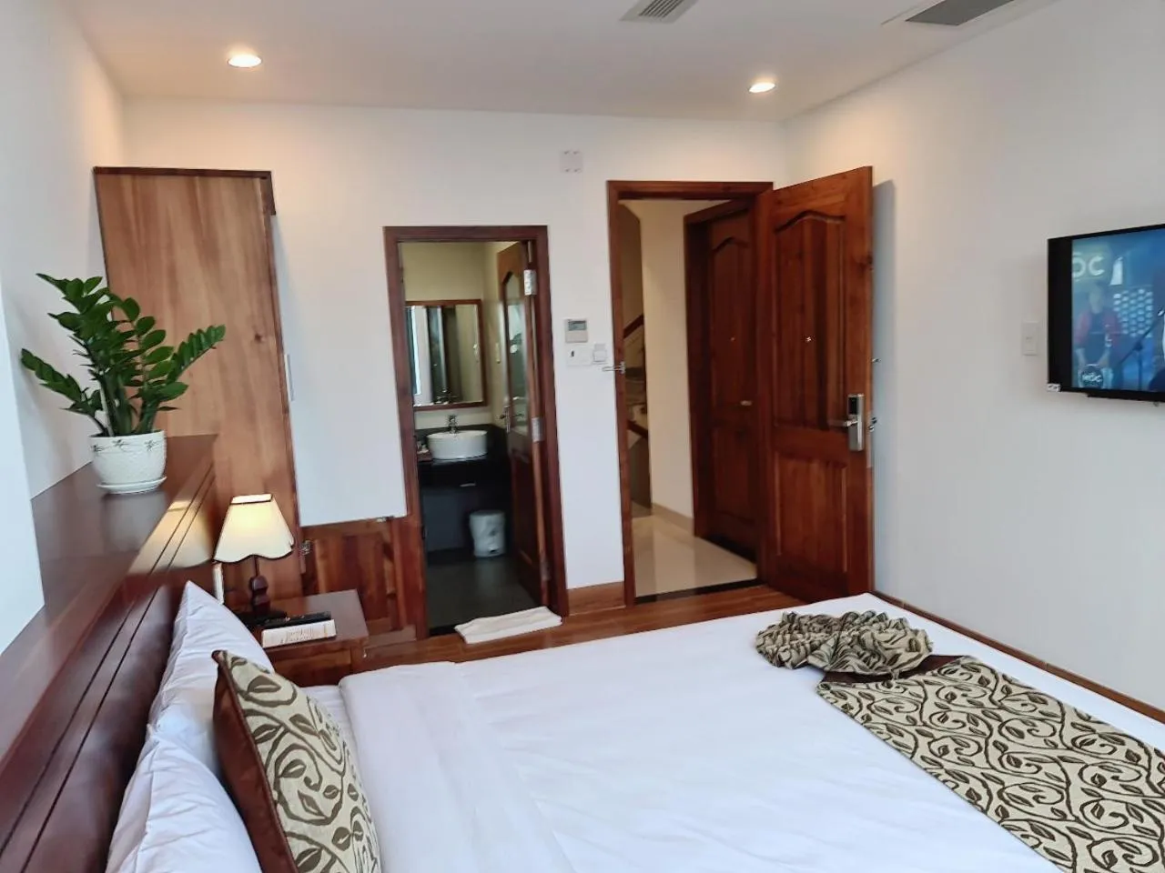 Bed in Ocean View Quy Nhon Hotel