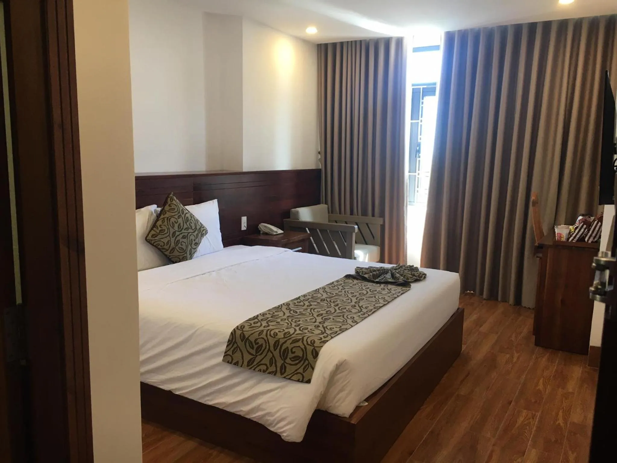 Bed in Ocean View Quy Nhon Hotel