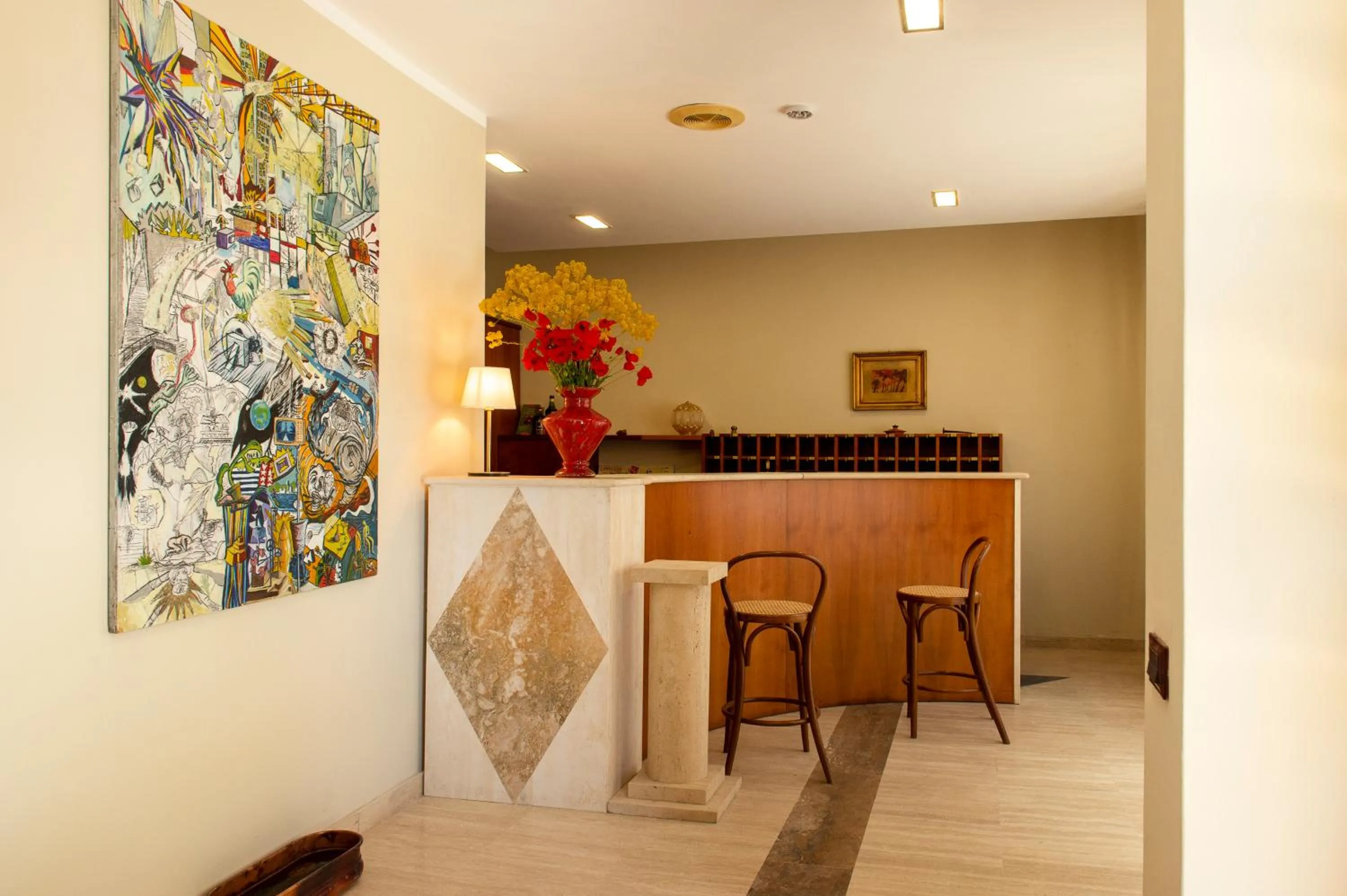 Lobby or reception in Hotel Villa dei Pini