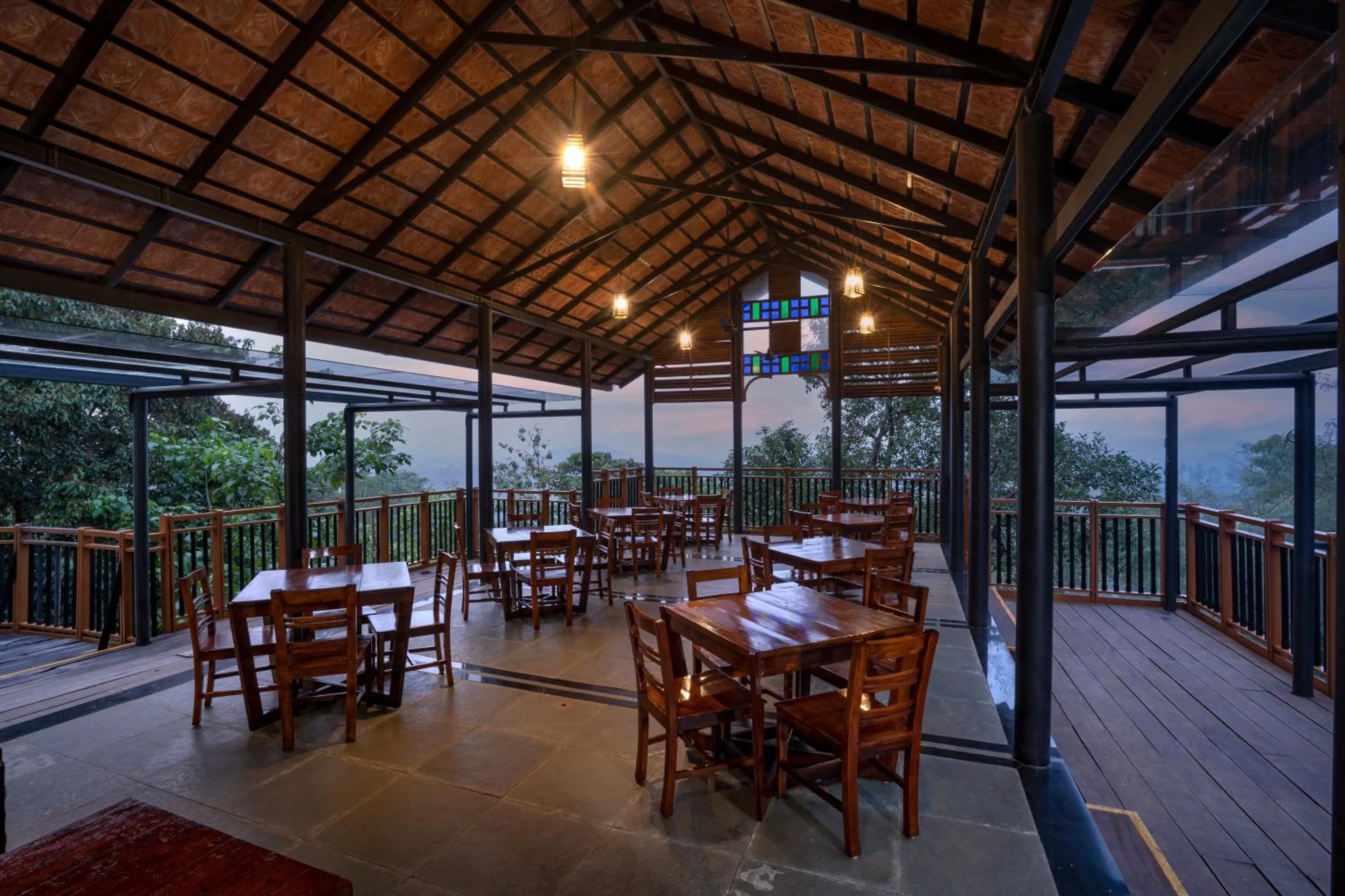 Restaurant/places to eat in Vythiri Mist Resort