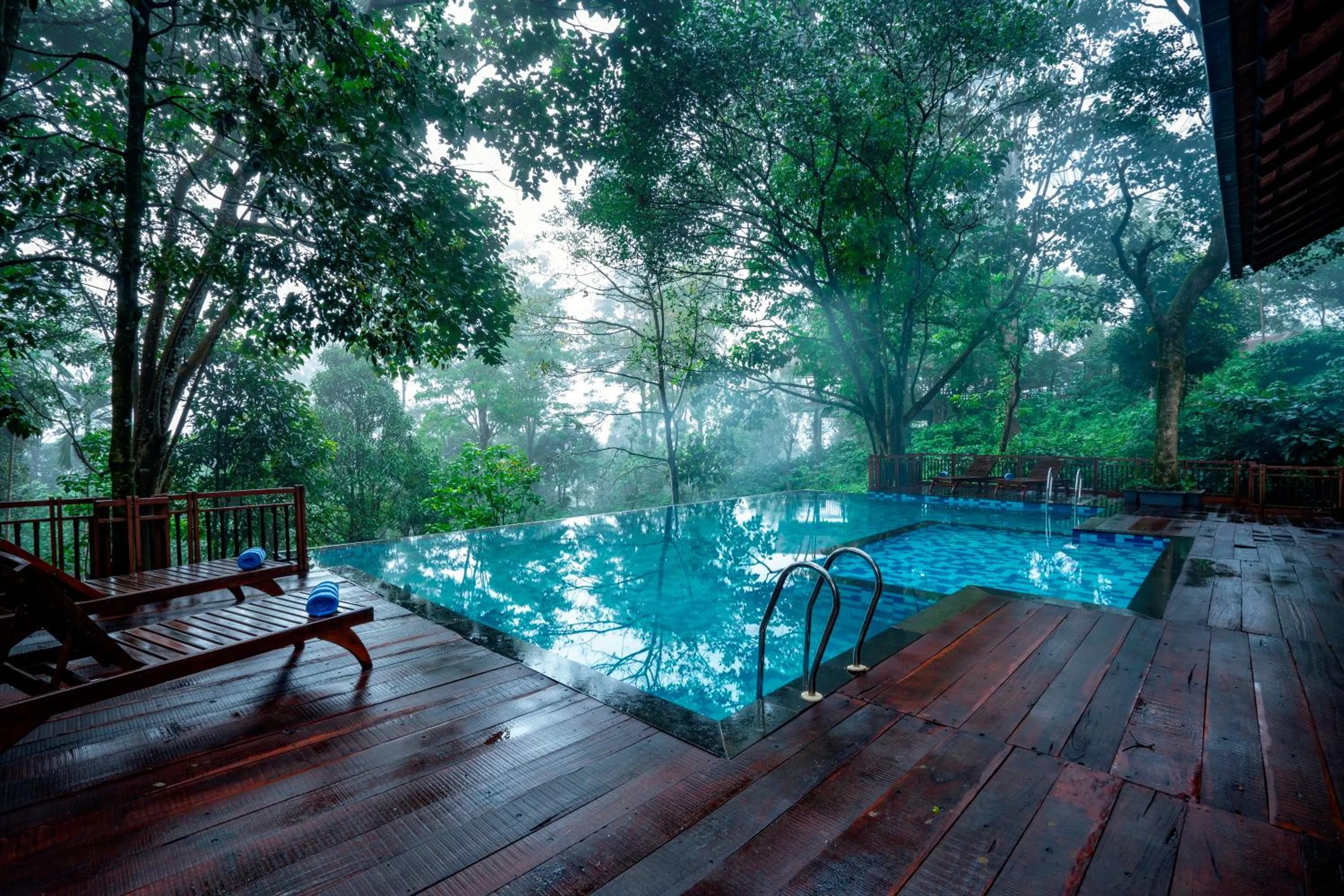 Pool view in Vythiri Mist Resort