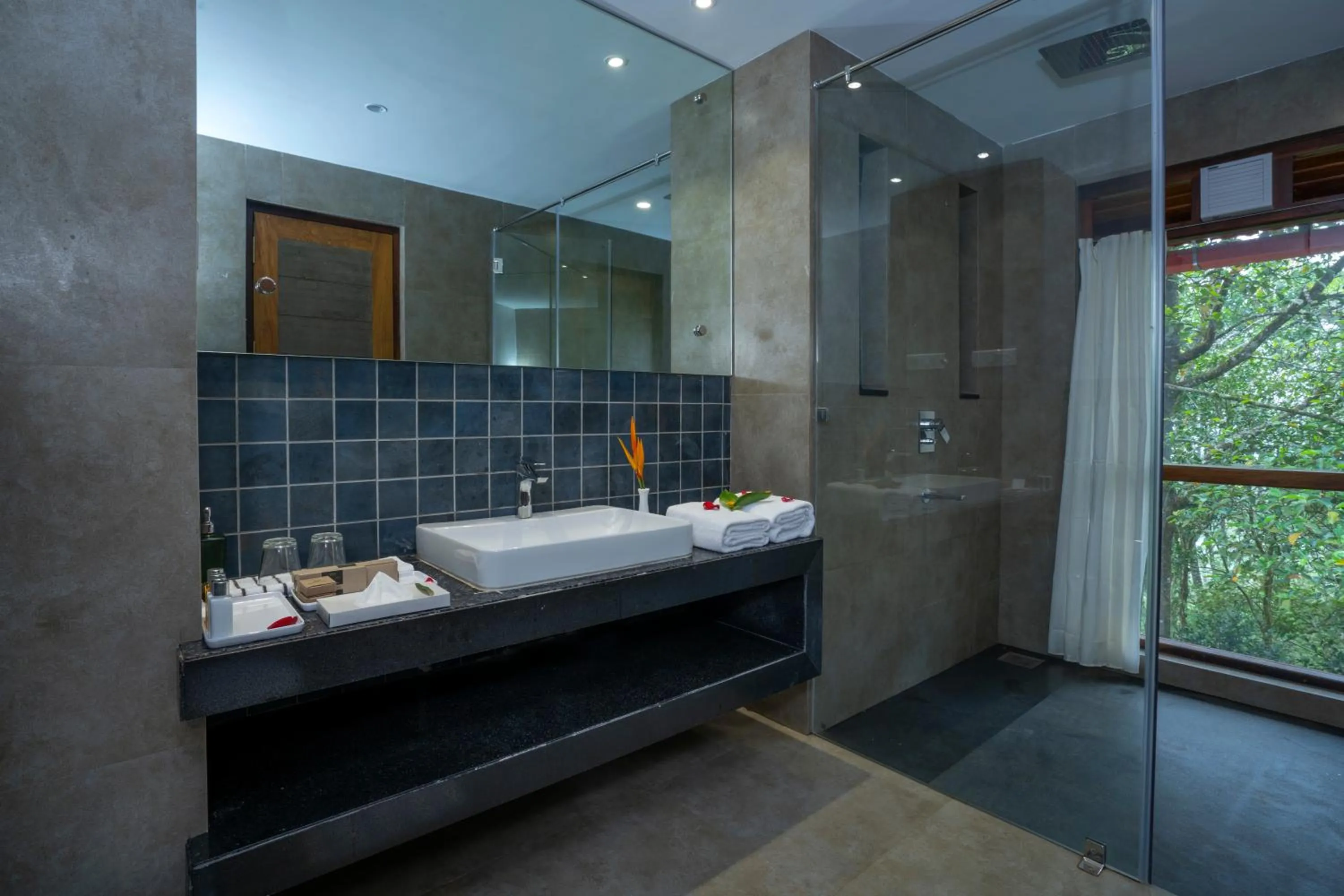 Shower in Vythiri Mist Resort