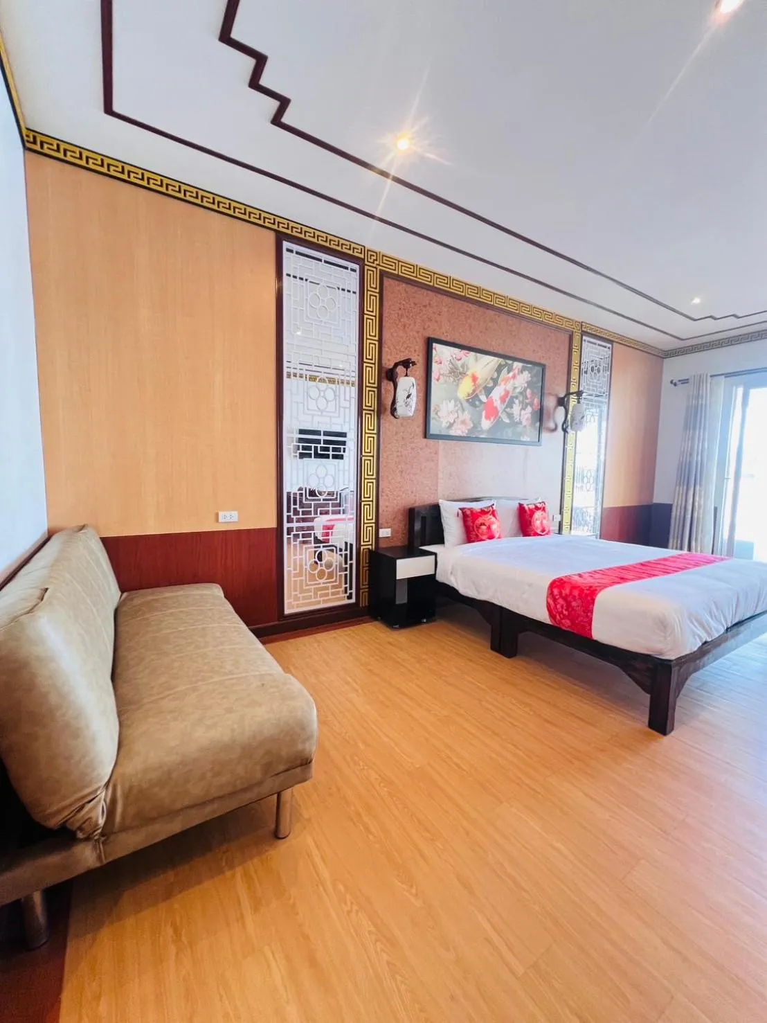 Bed in Kasem Island Resort