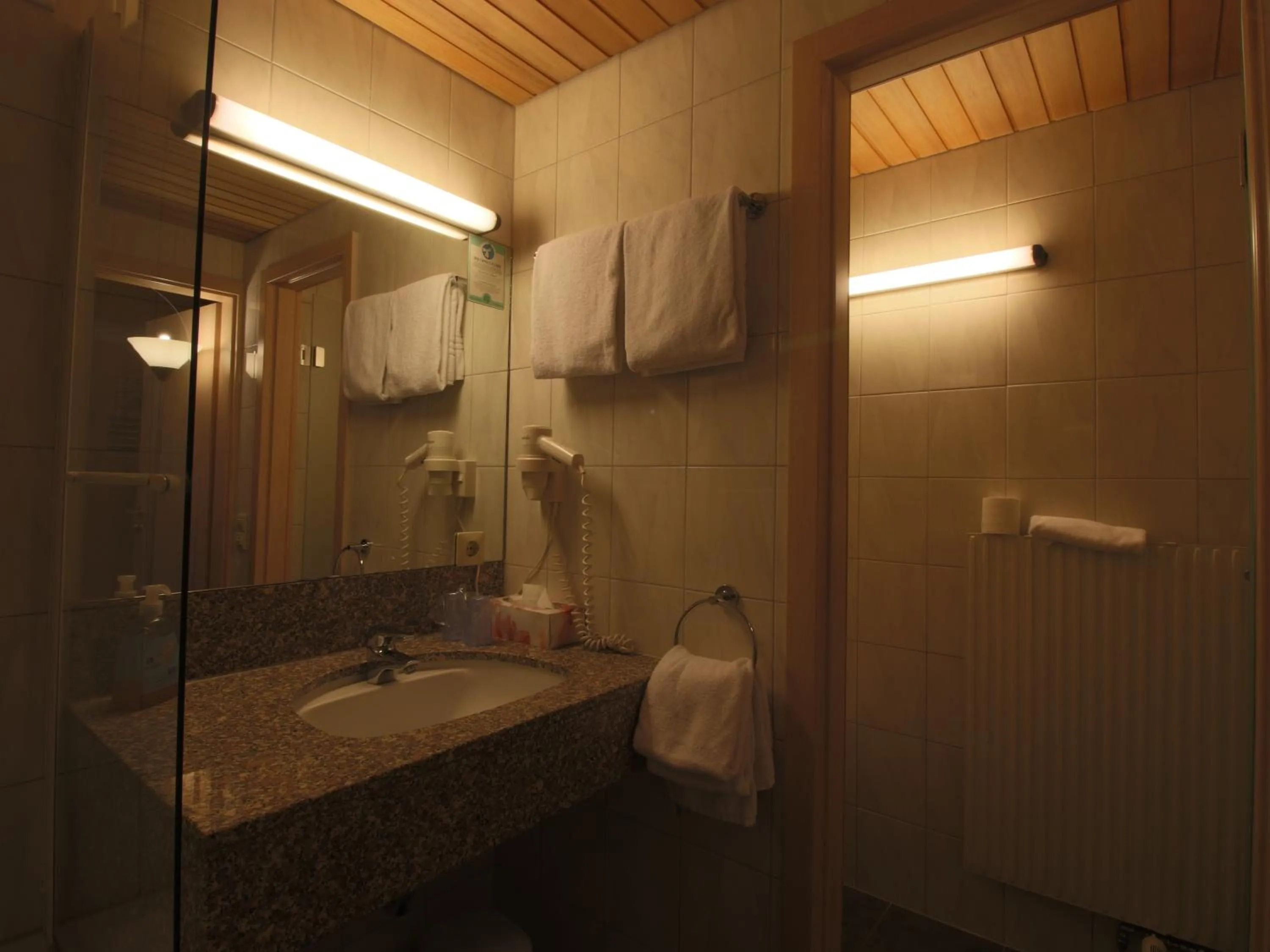 Bathroom in Hotel-Restaurant und Gästehaus Löwen
