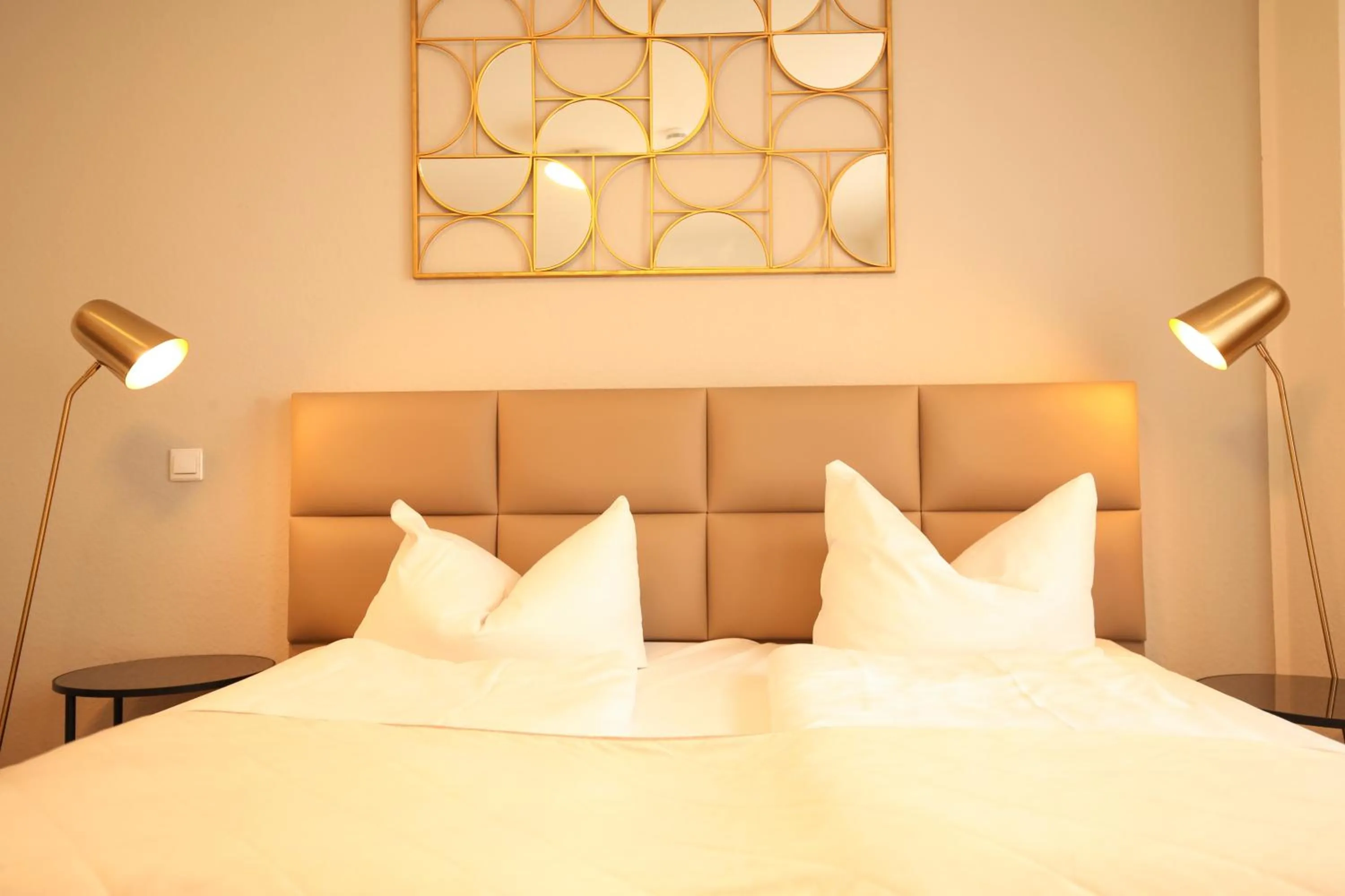 Bed in TM Hotel Düsseldorf