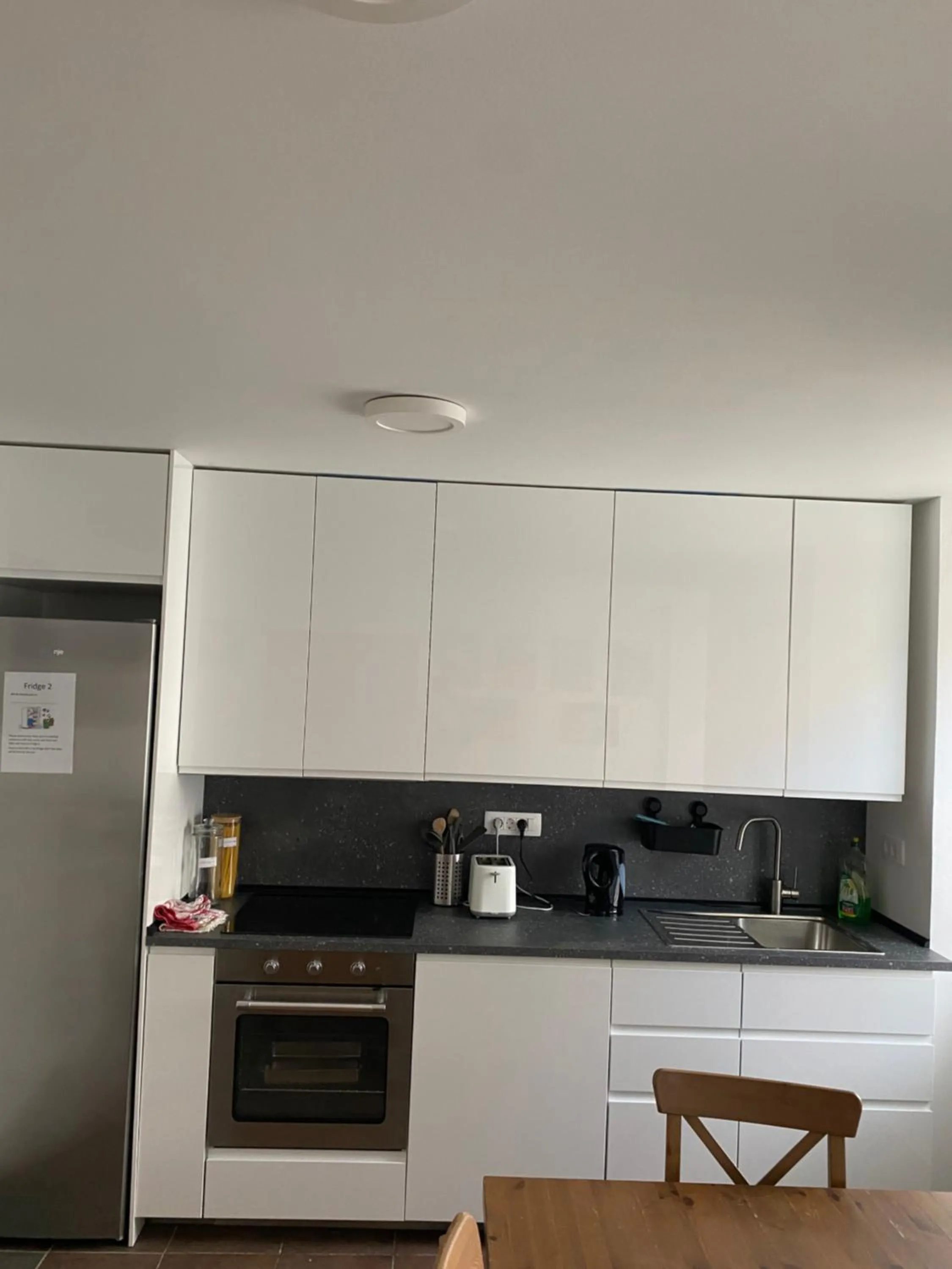kitchen in Travellers' Haven Hostel