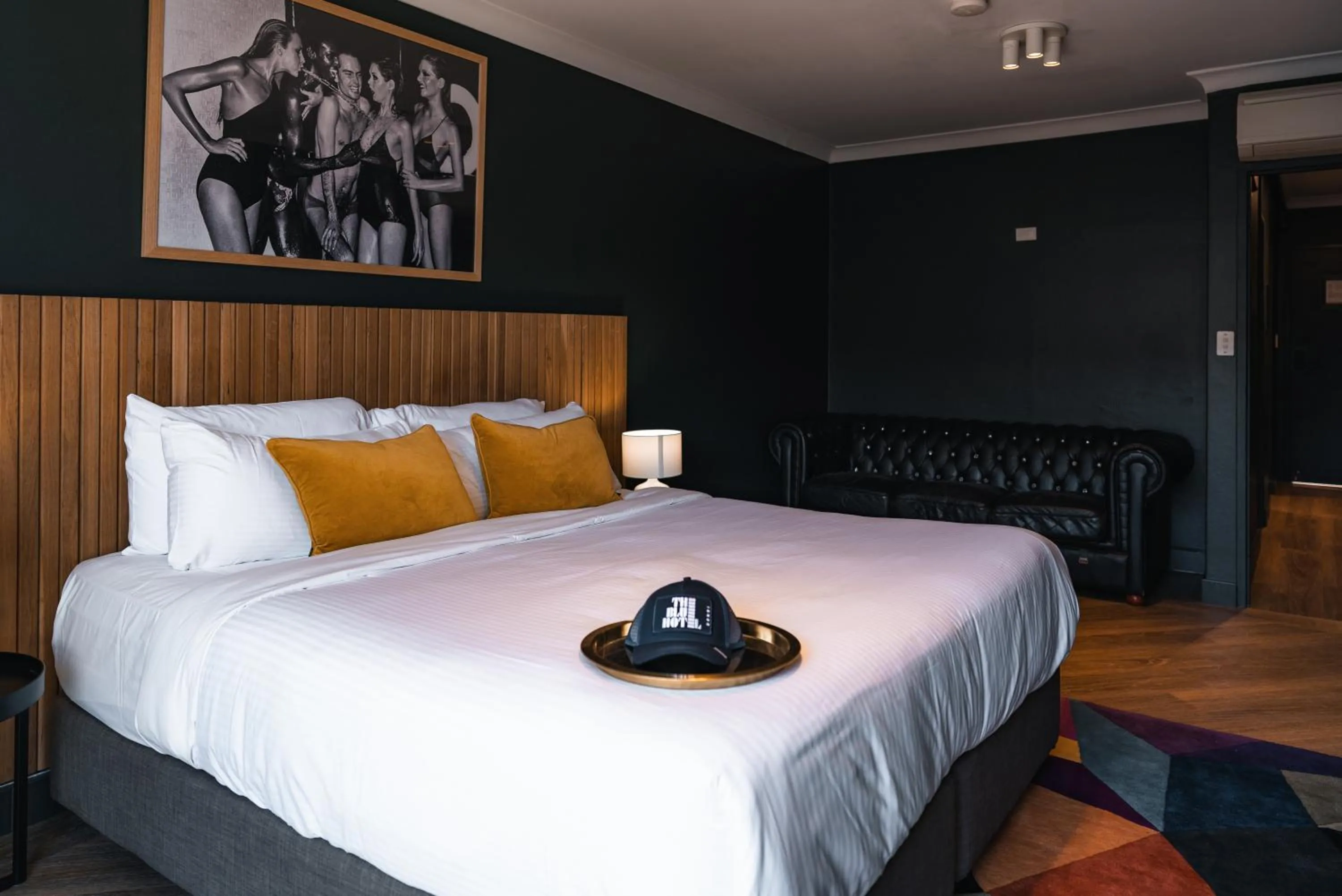 Bed in The Blue Hotel Bondi
