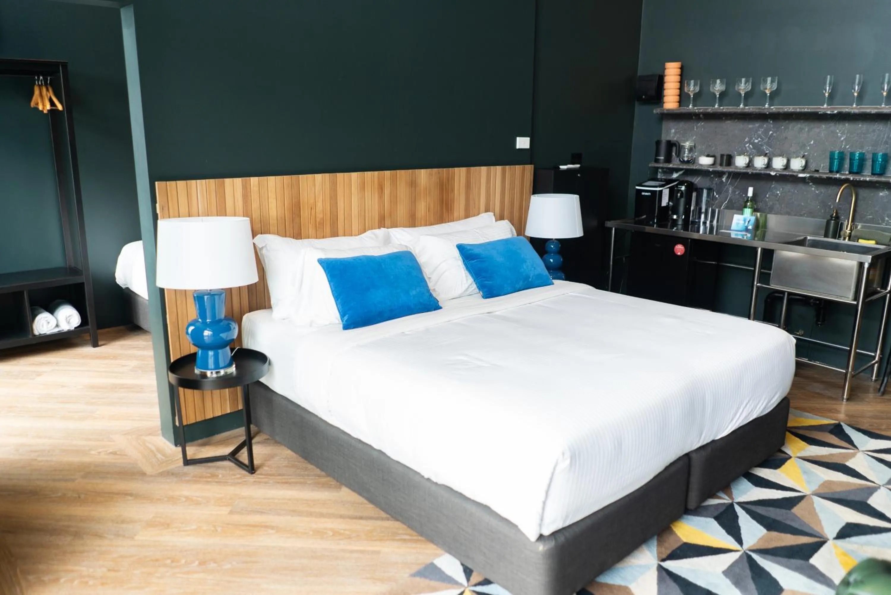 Bed in The Blue Hotel Bondi