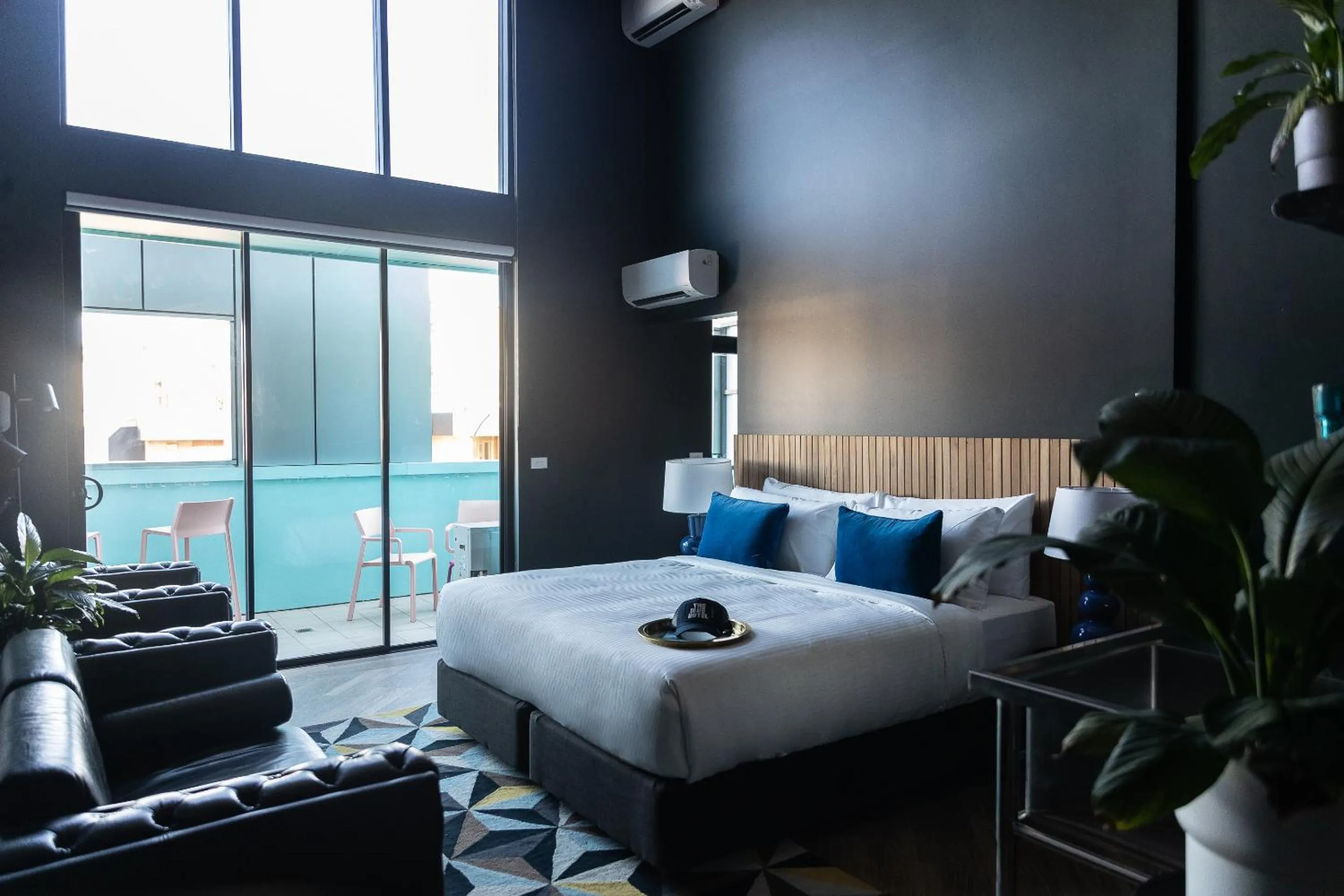 Bed in The Blue Hotel Bondi