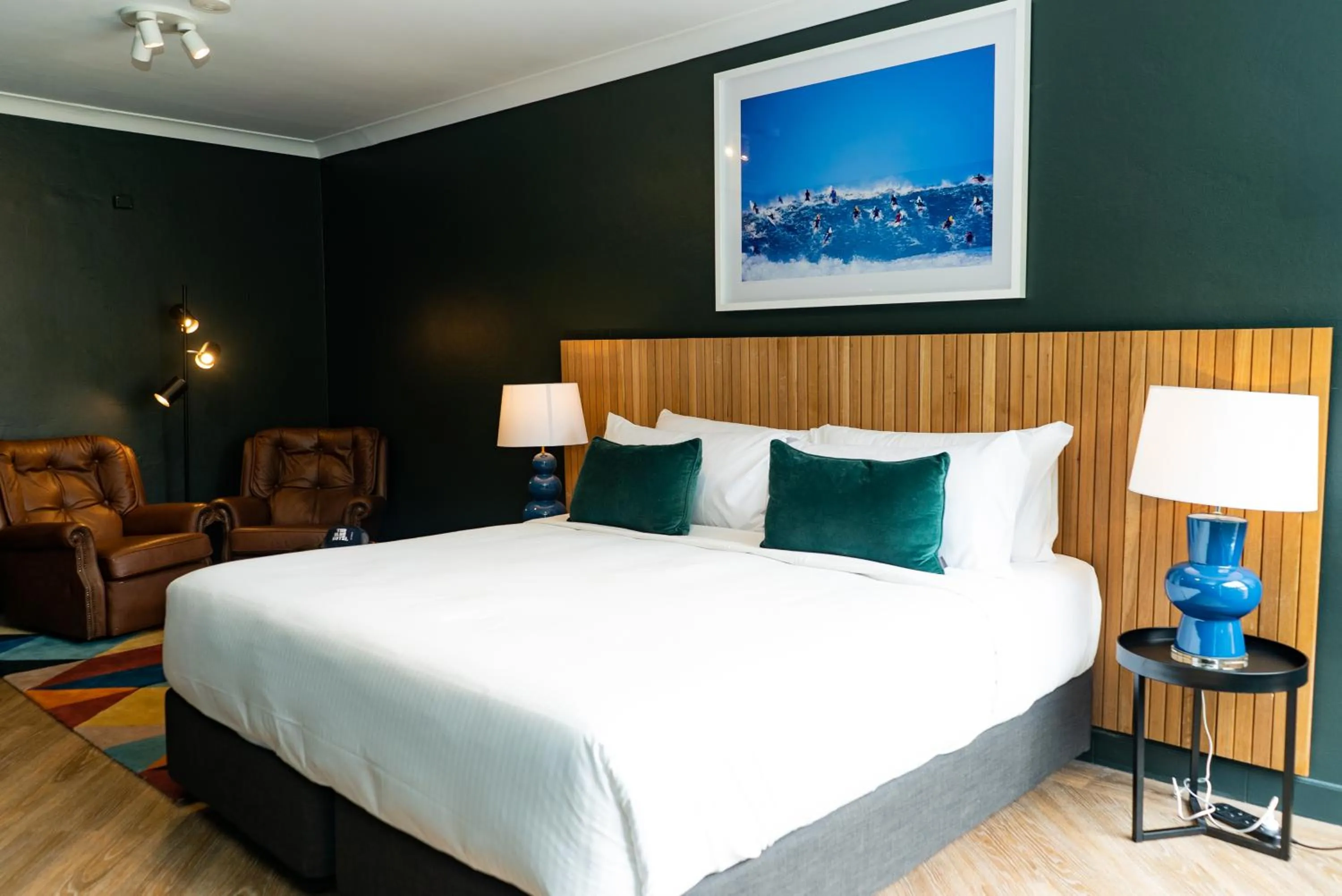 Bed in The Blue Hotel Bondi