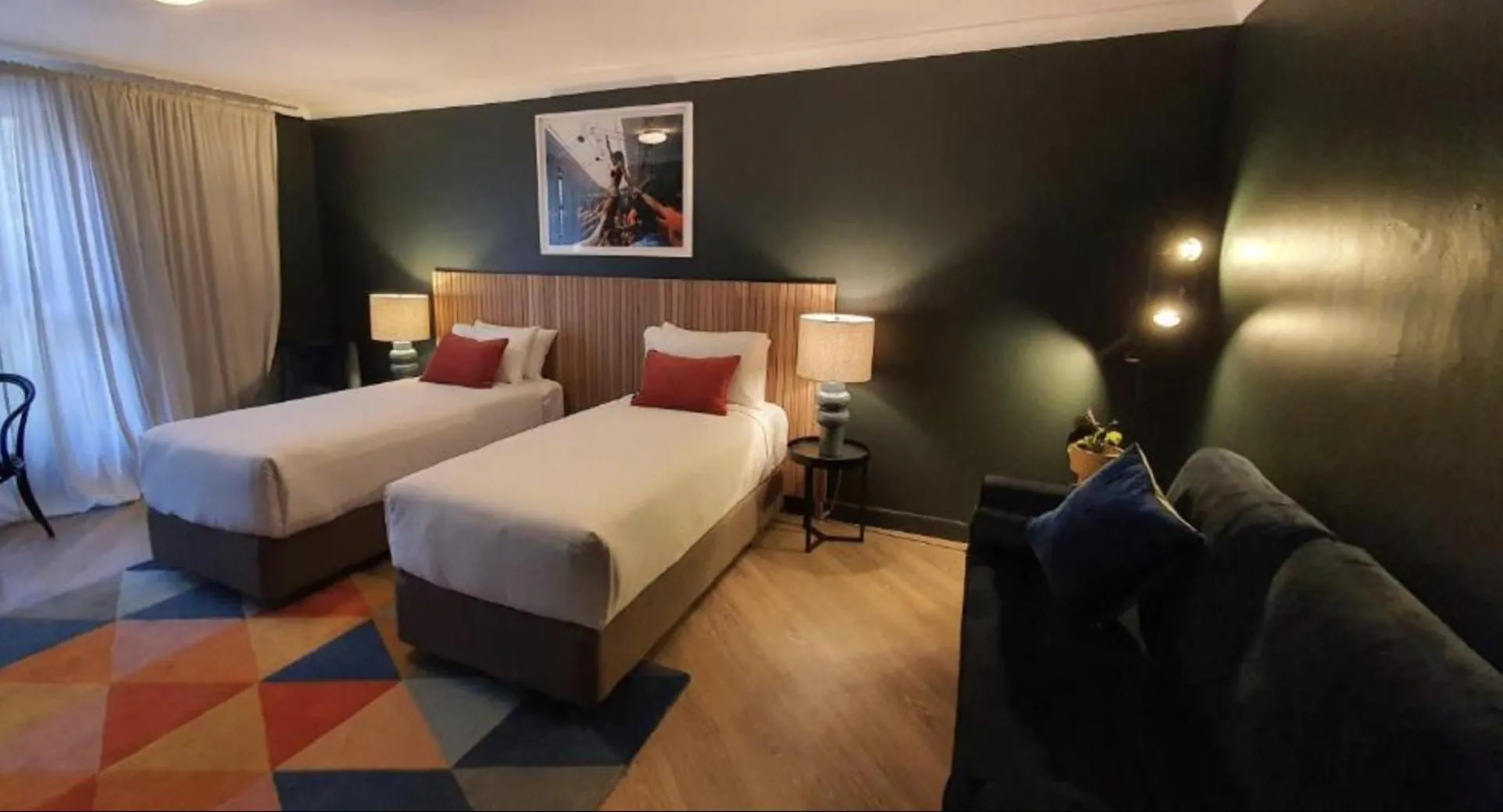 Bed in The Blue Hotel Bondi