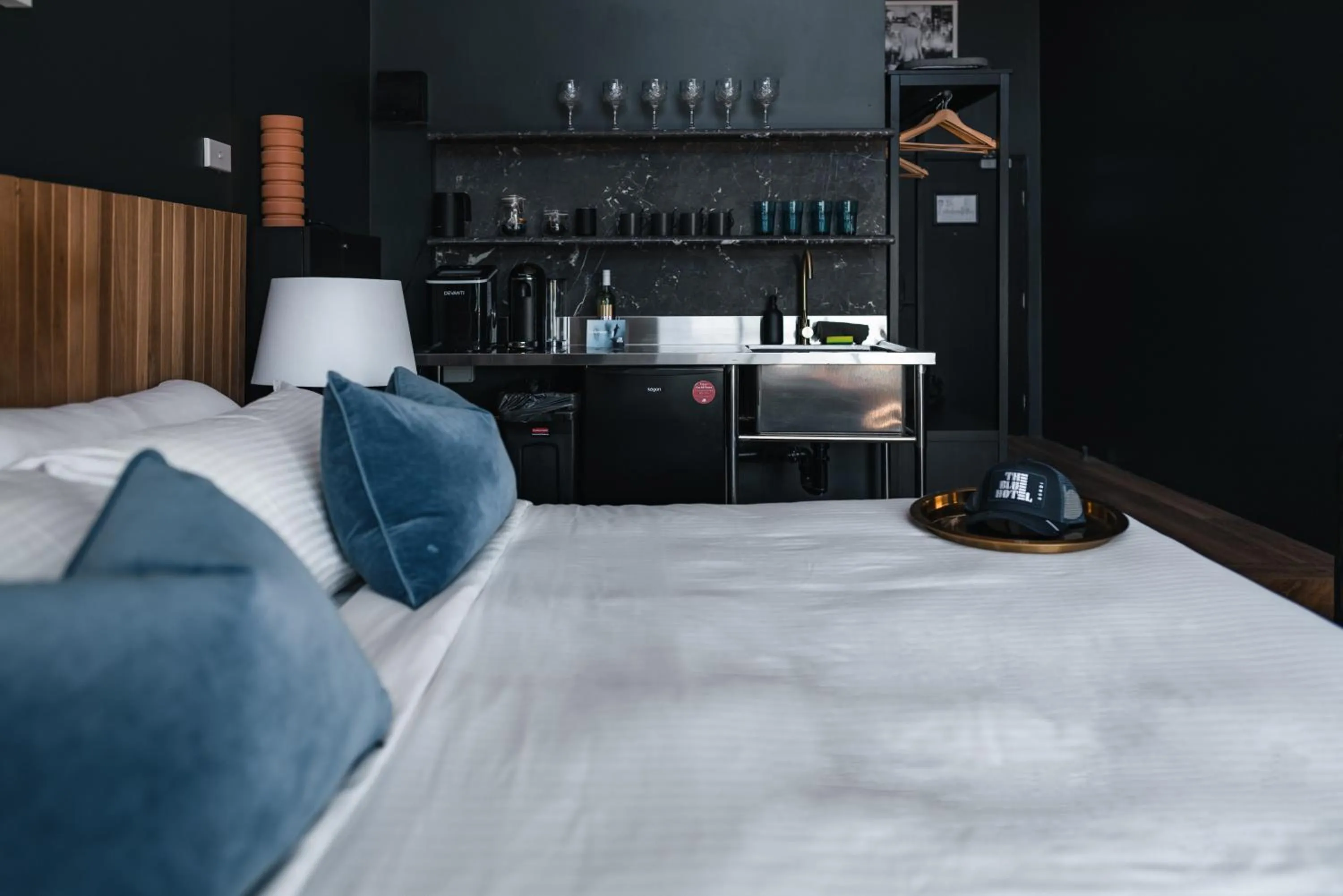 Bed in The Blue Hotel Bondi