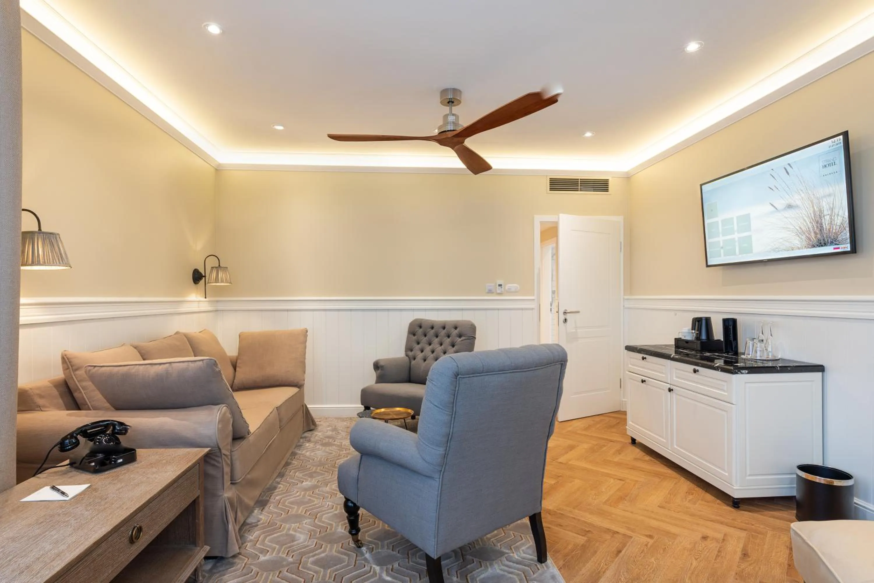 Living room in Strandhotel Ahlbeck