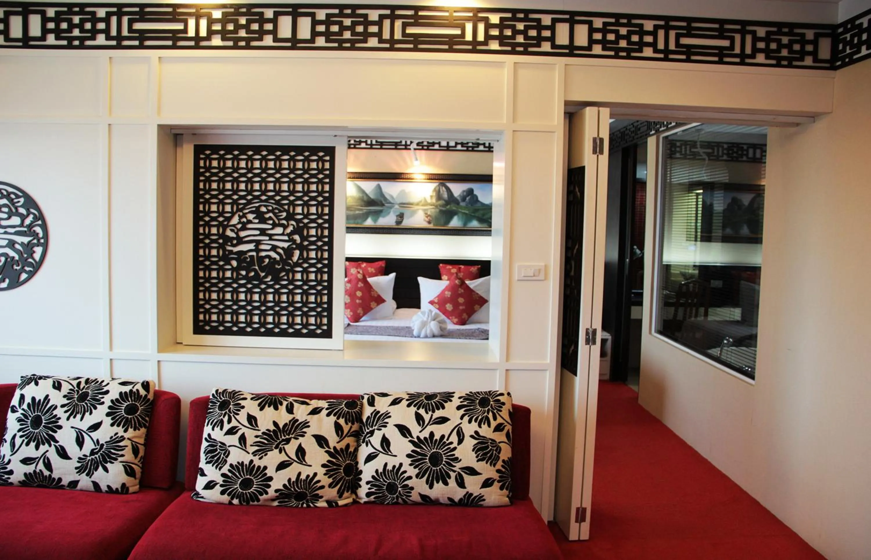 Seating area in V Verve Service Apartment Hotel