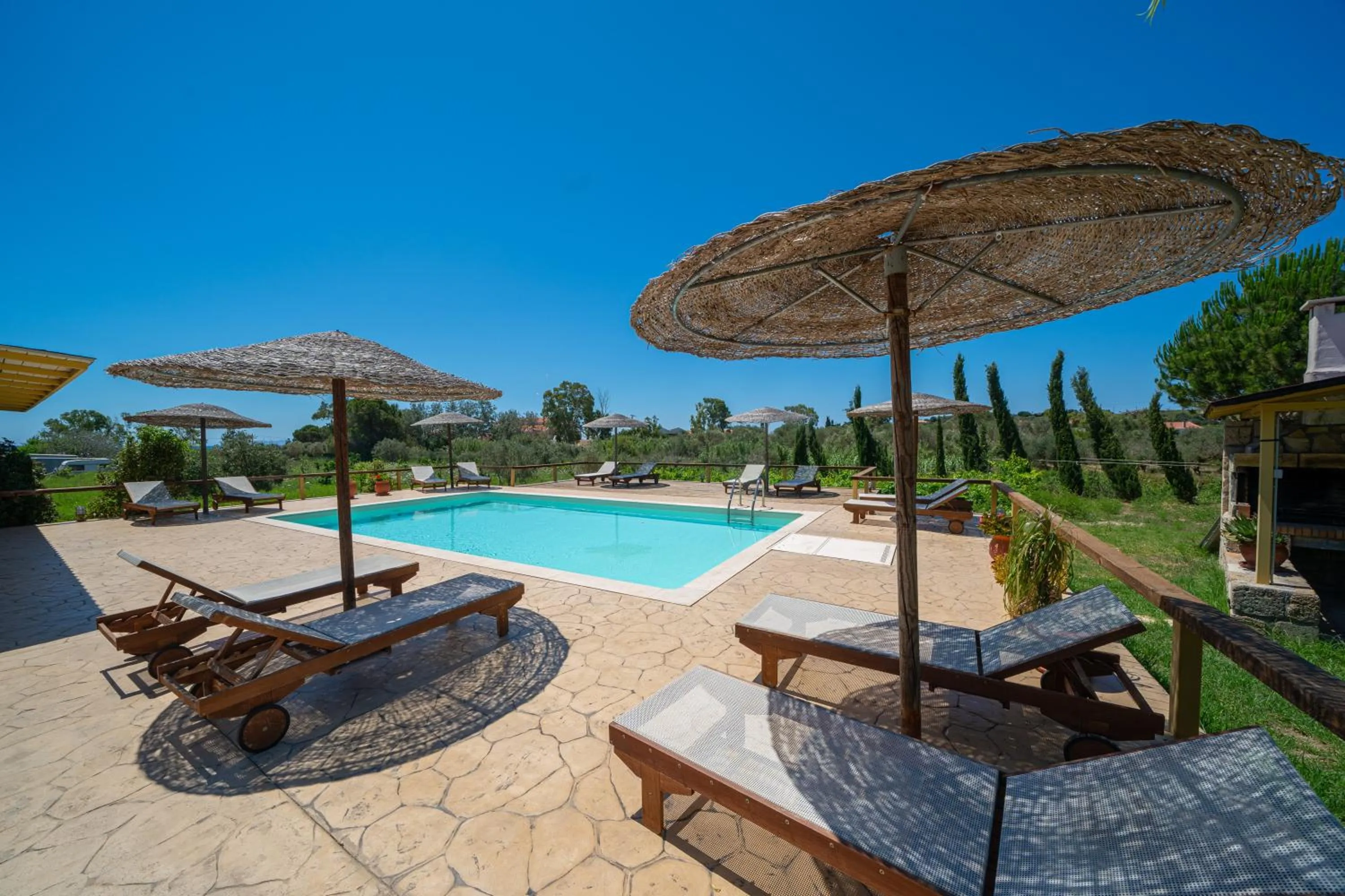 Swimming pool in Aggelina's Apartments