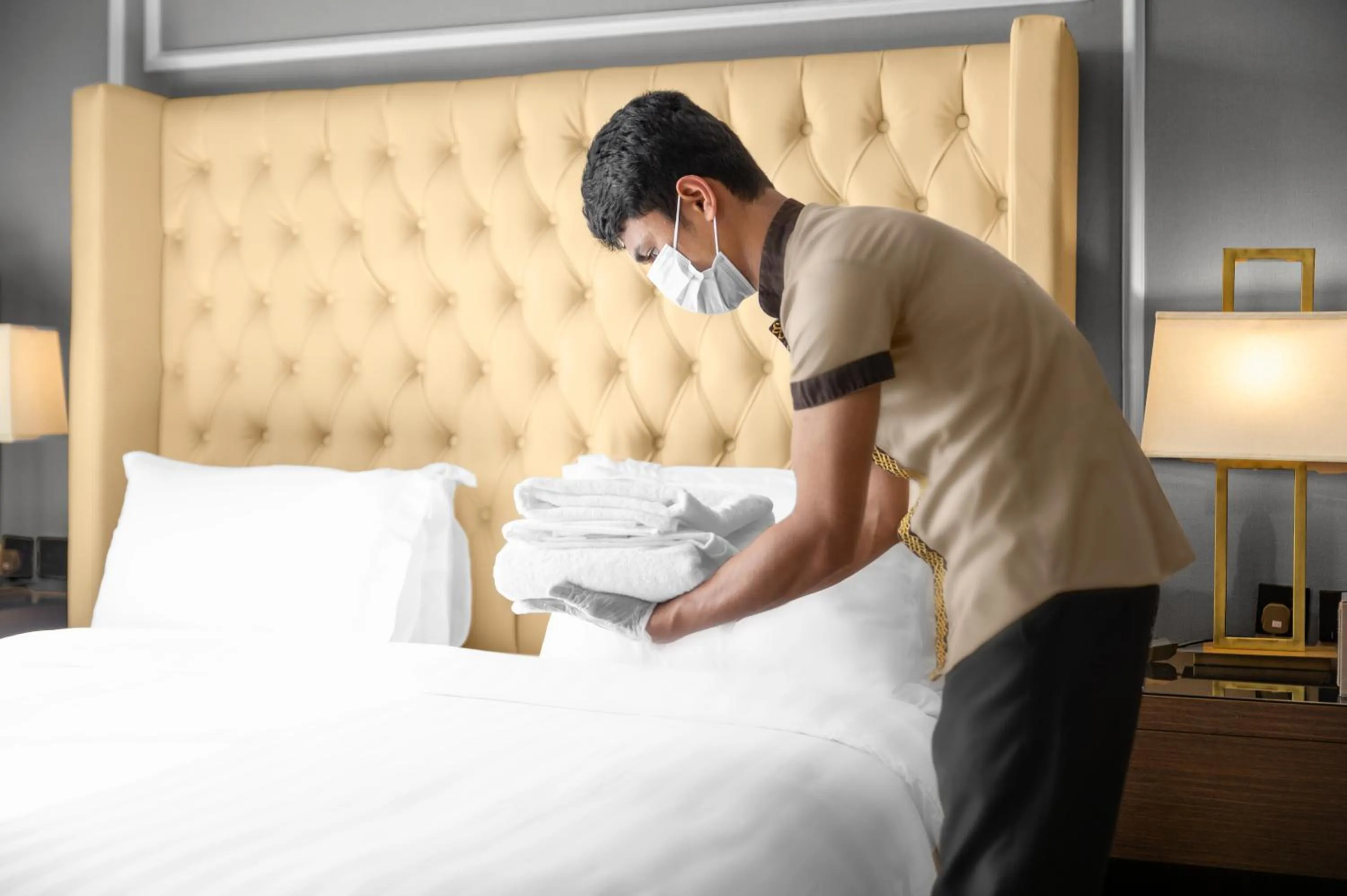 Bed in فندق سكناي رويال - Suknai Royal Hotel