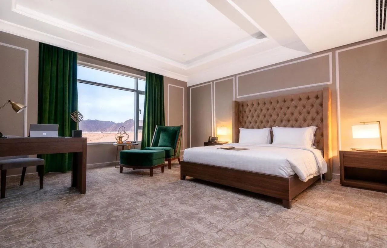 Bed in فندق سكناي رويال - Suknai Royal Hotel