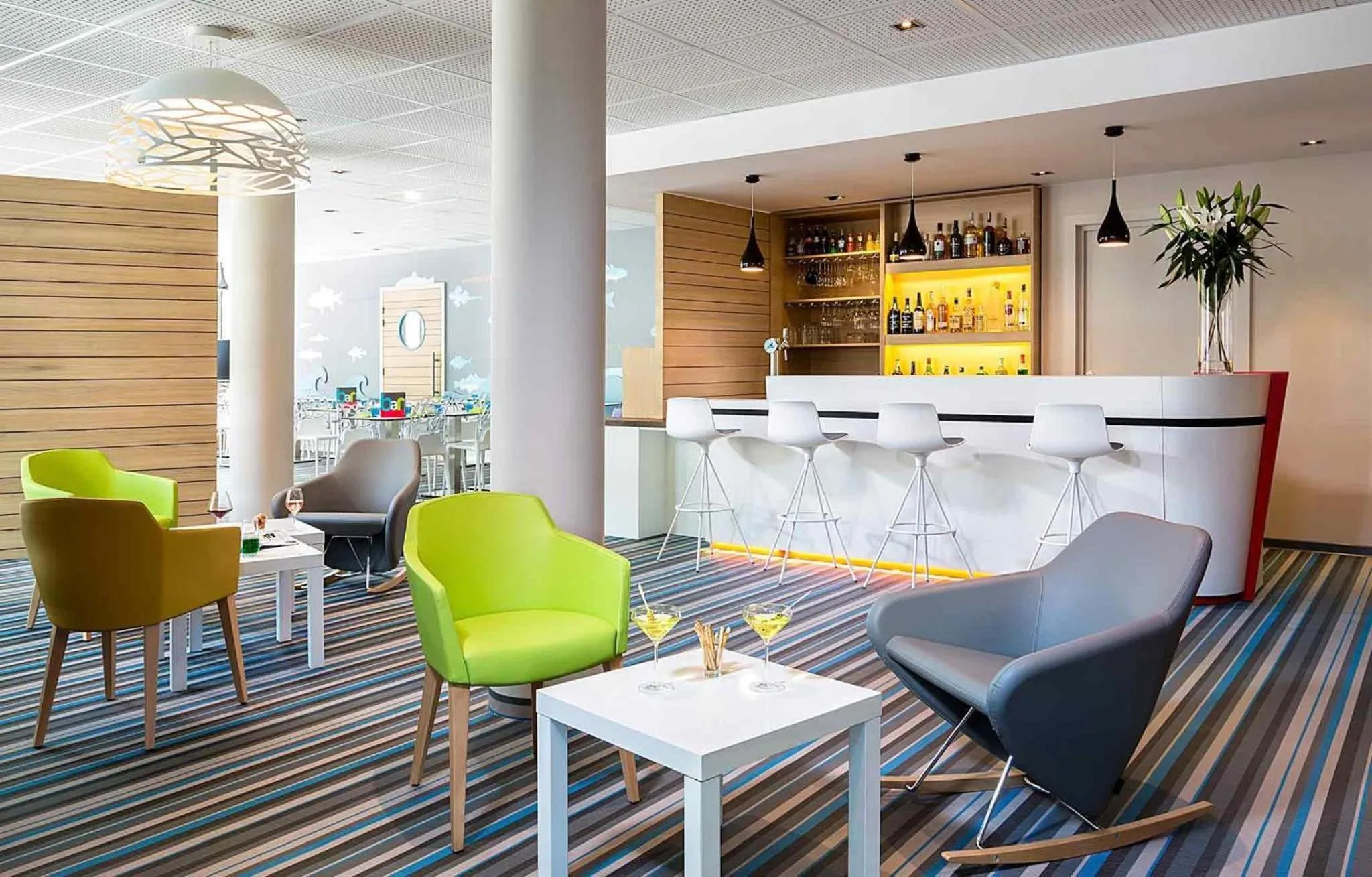 Lounge or bar in ibis Styles Strasbourg Avenue du Rhin