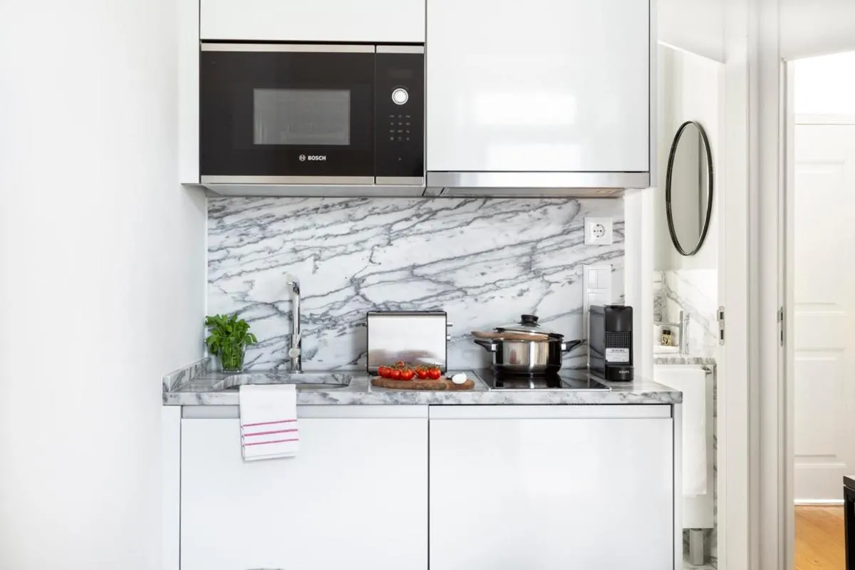 Kitchen or kitchenette in FLH Vila Rosário Cosy Flat II