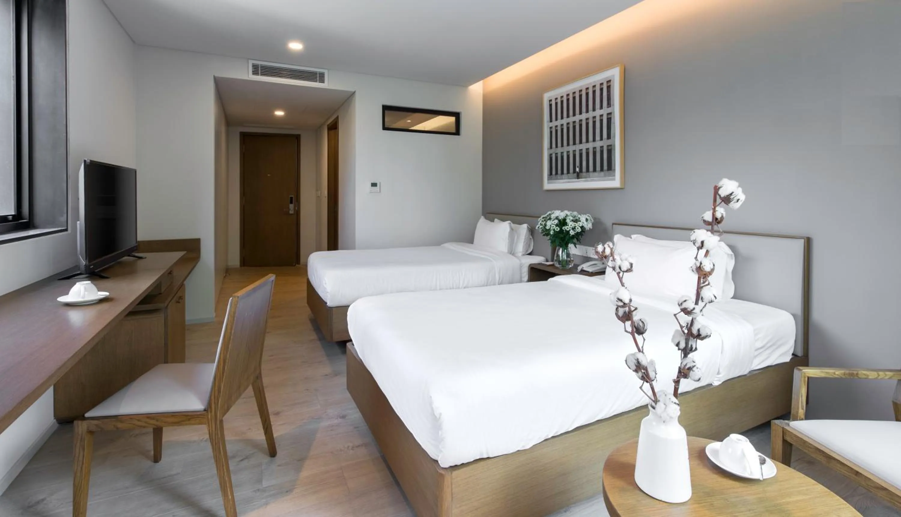 Photo of the whole room, Bed in BLESSED Hotel