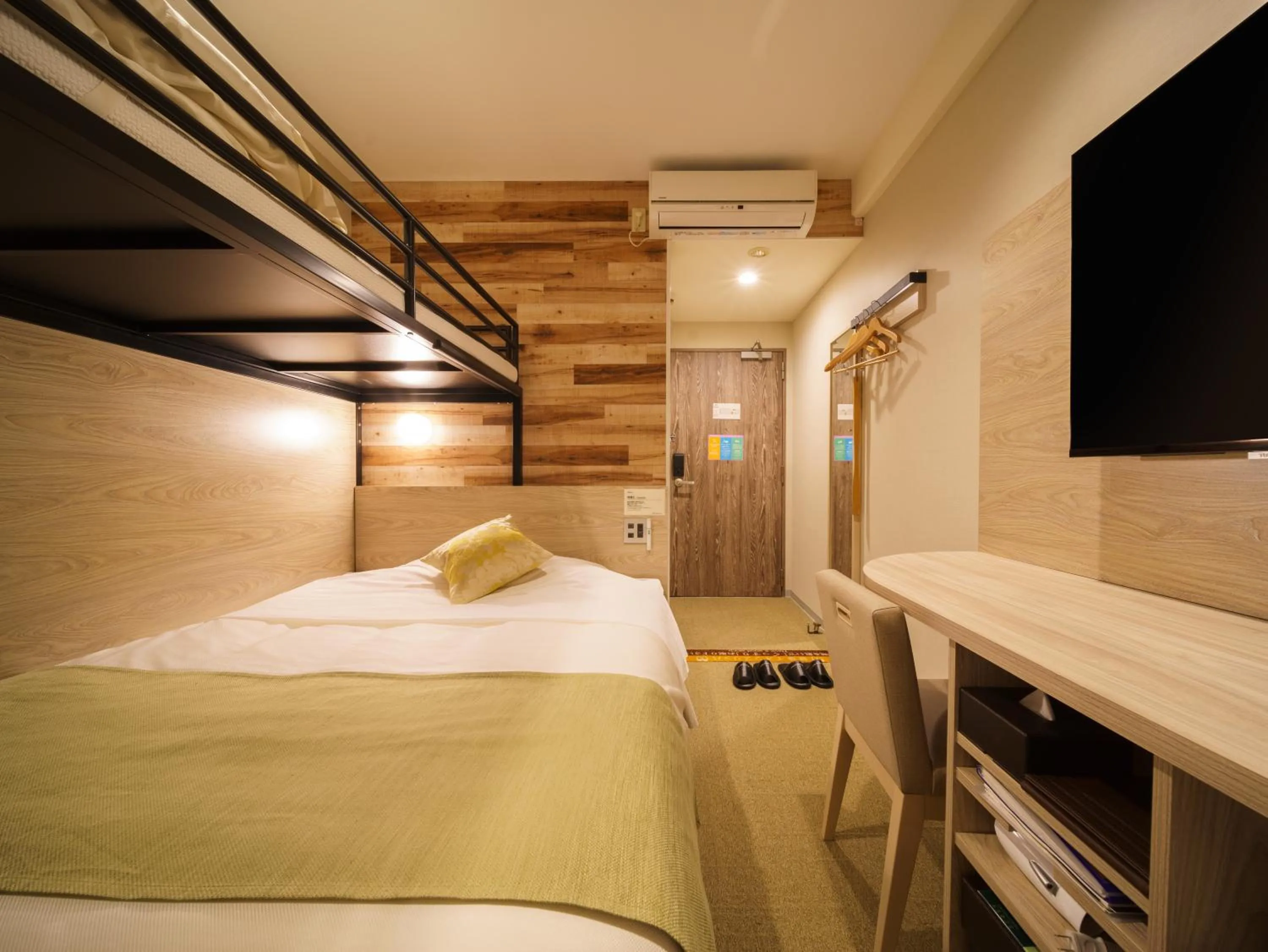 Bed in Super Hotel Sendai Hirose Dori