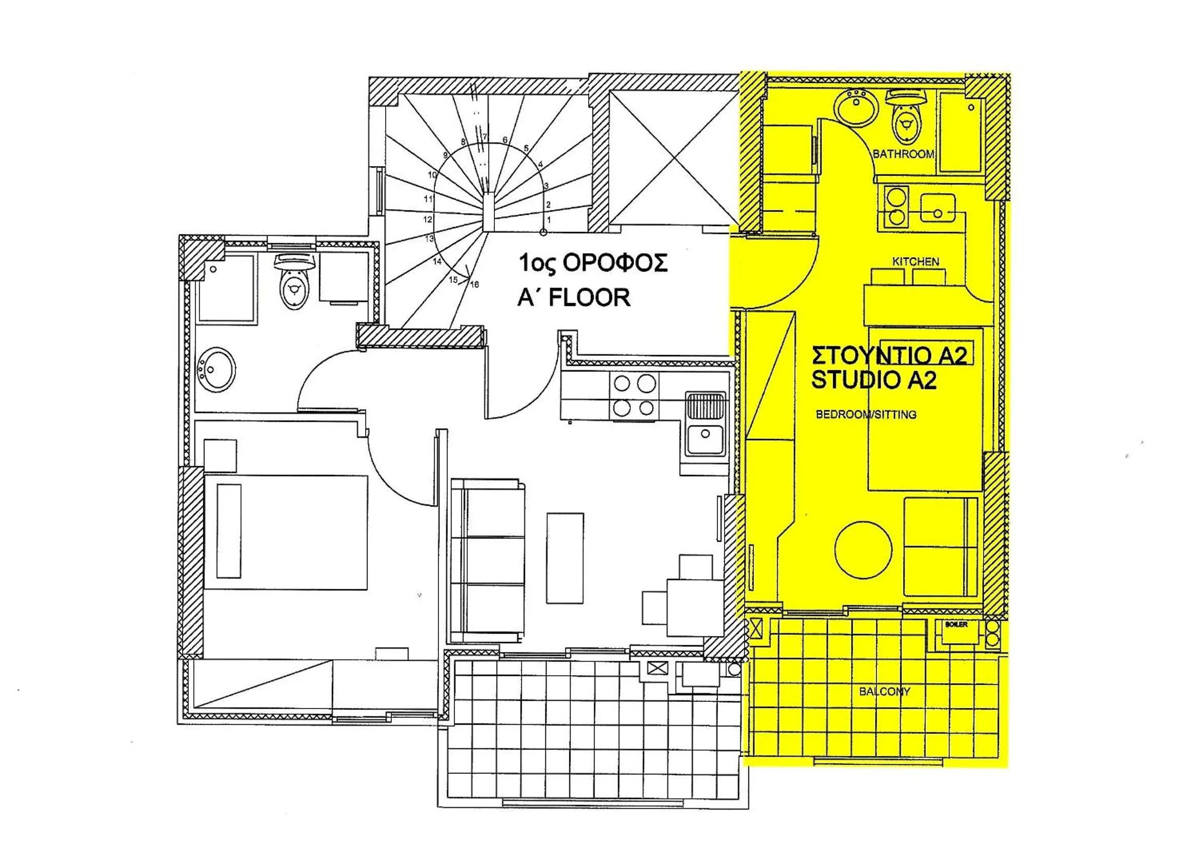 Floor plan in Elvita Apartments 3