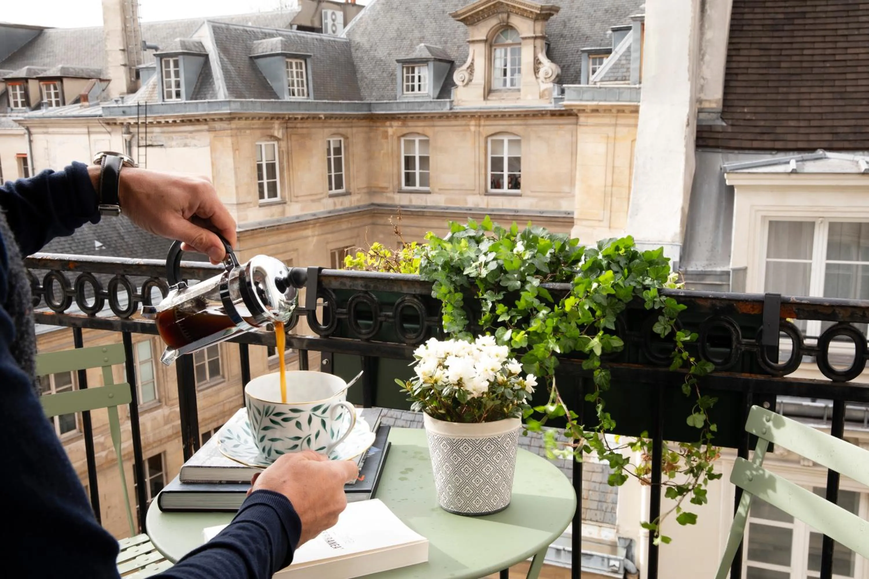 Patio in Hotel Pas De Calais