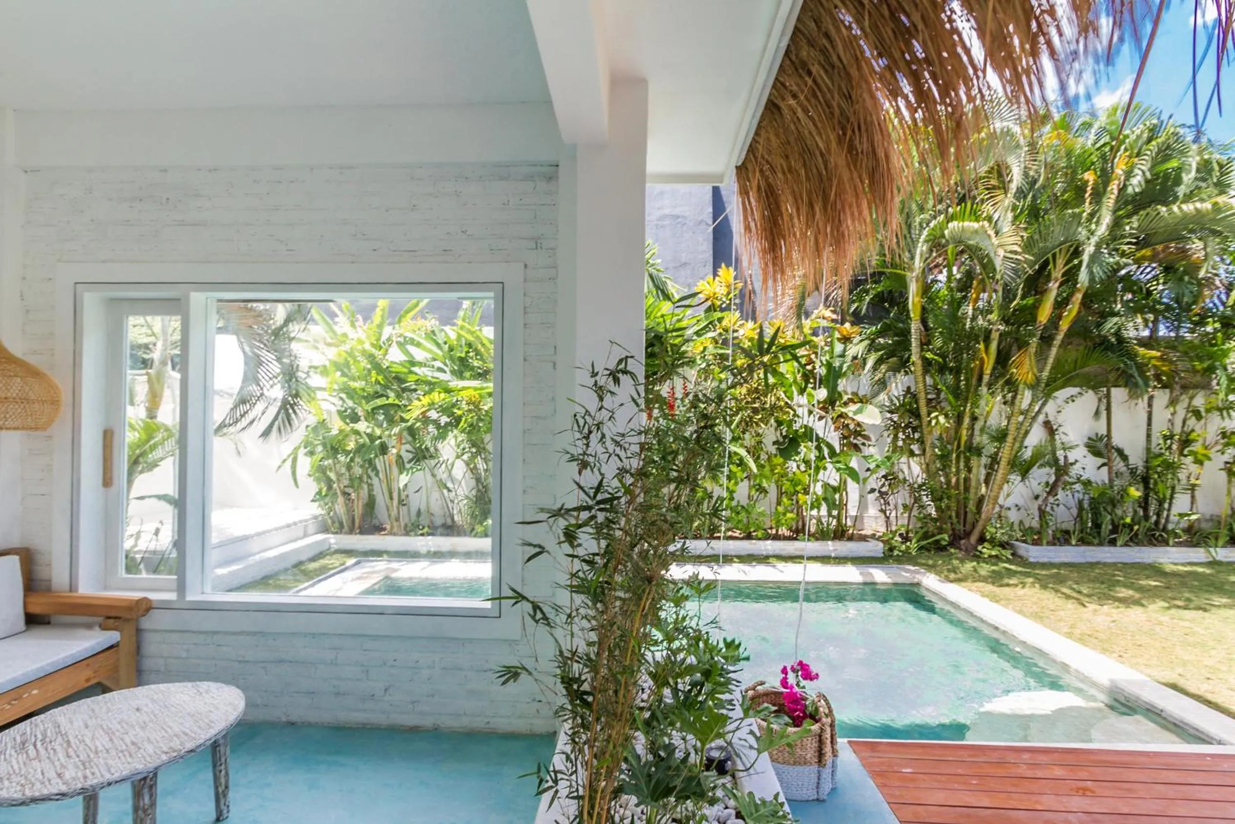 Pool view in Canggu Boutique Art Hotel