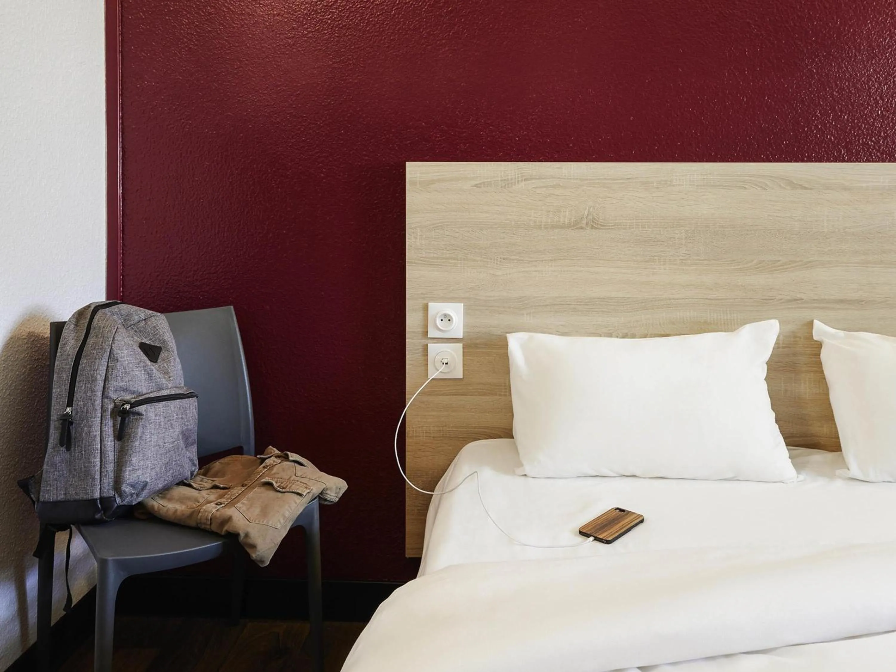 Bedroom, Bed in hotelF1 Amiens Est