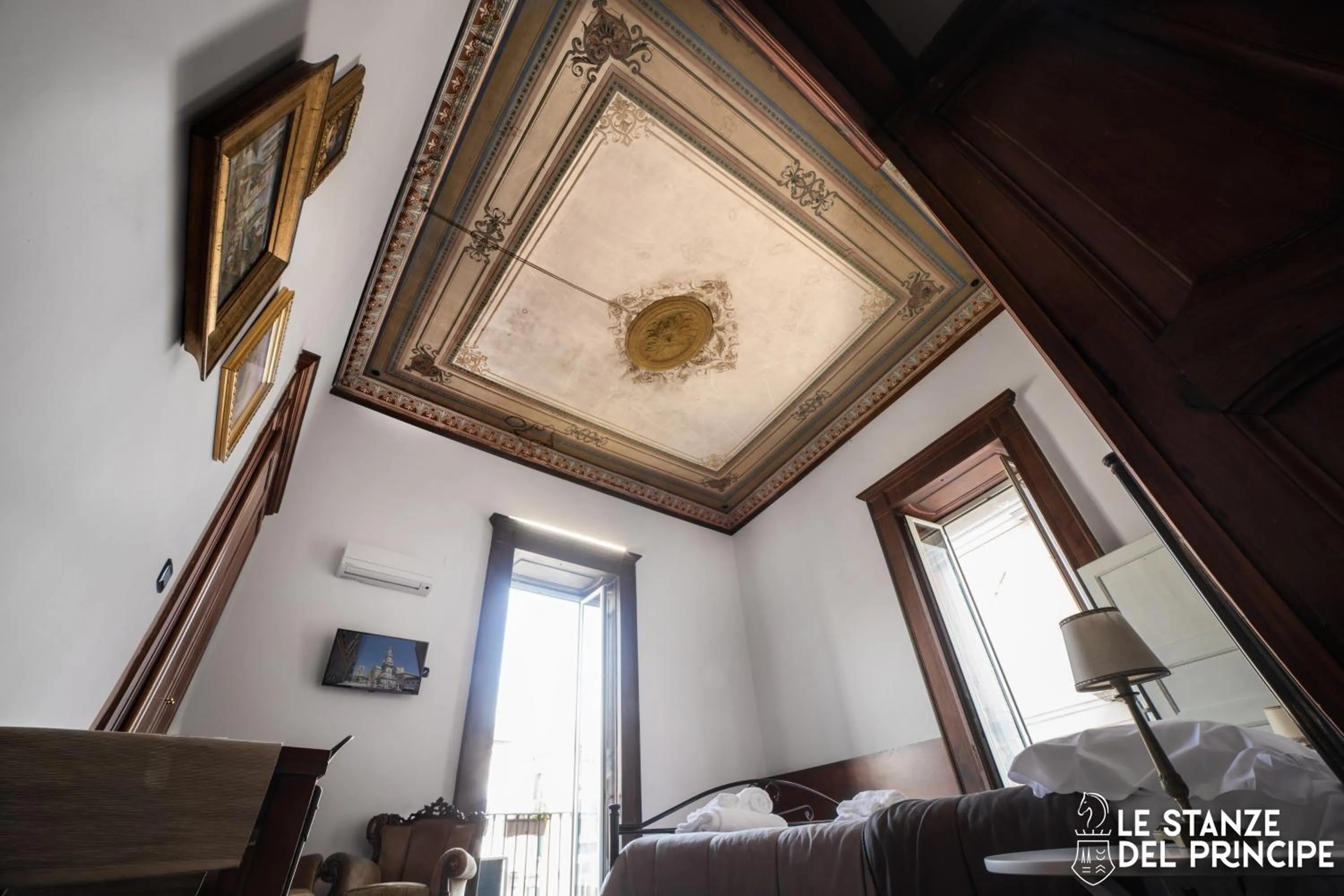Decorative detail, Bed in Le Stanze del Principe