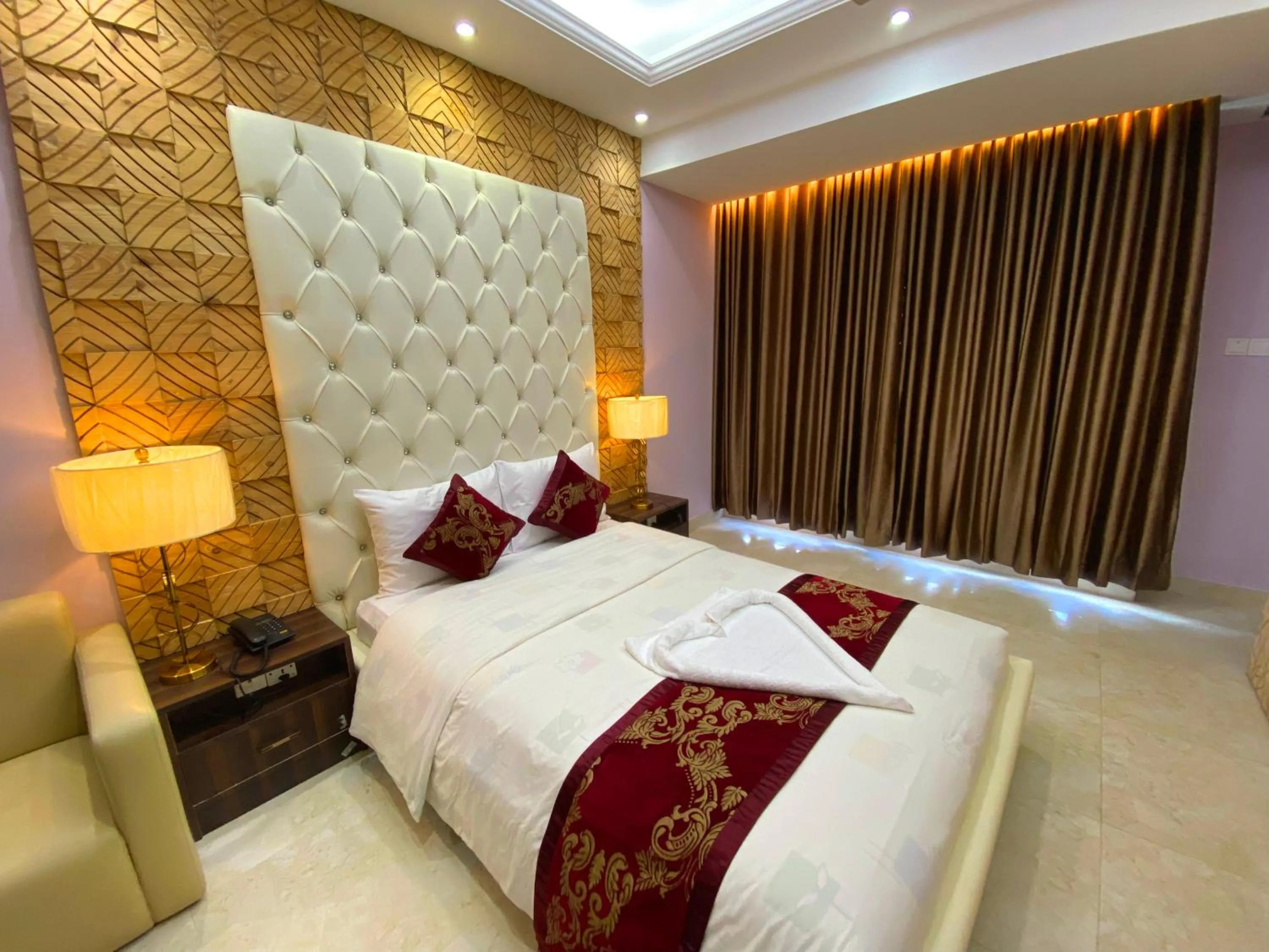 Bed in Hotel Valentino