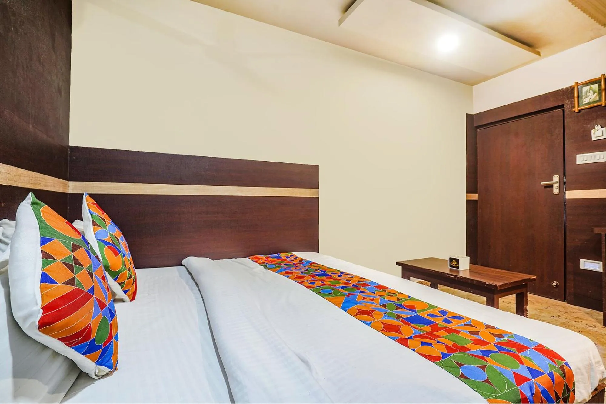 Bed in FabHotel Shravan - Nr Eternity Mall