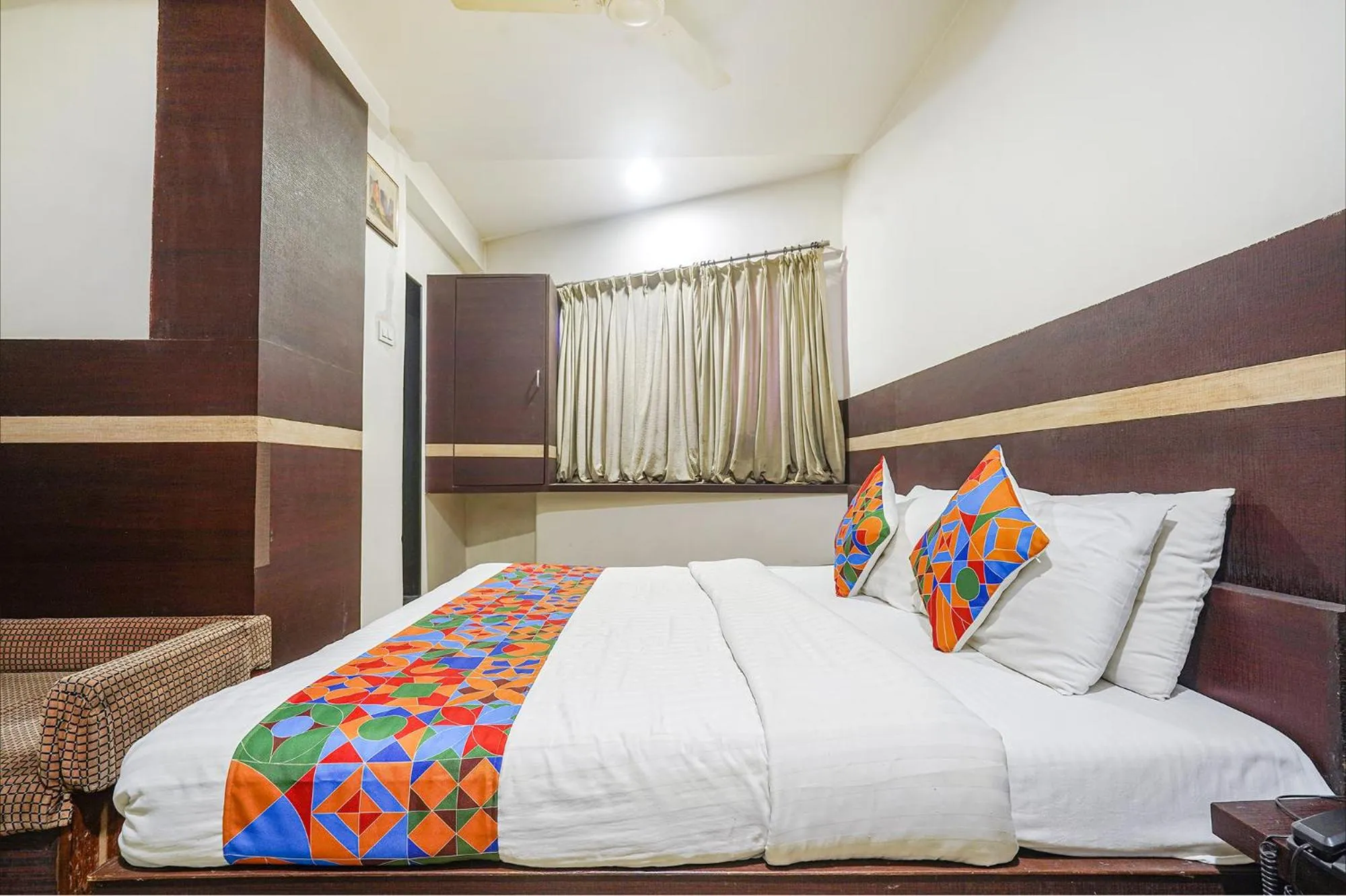Bed in FabHotel Shravan - Nr Eternity Mall