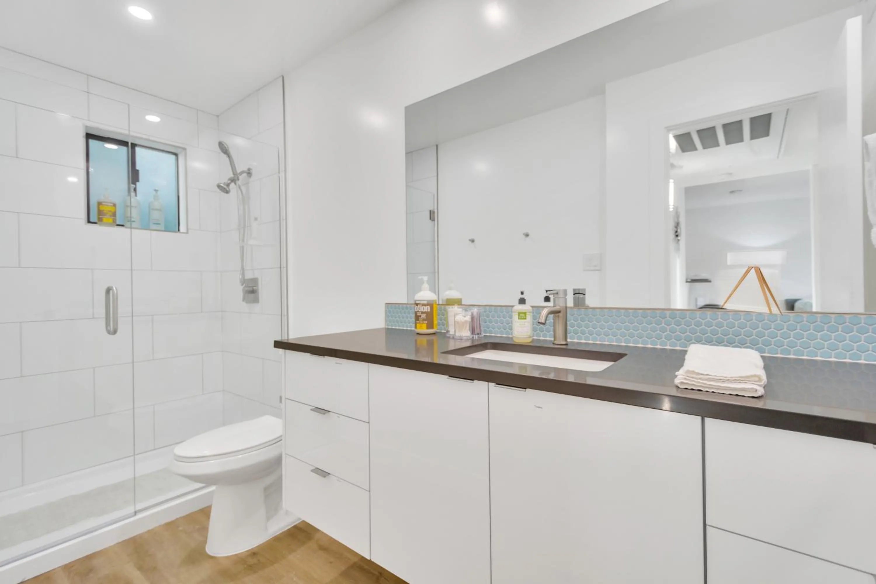 Bathroom in Modern Contemporary OT Scottsdale with Heated Pool