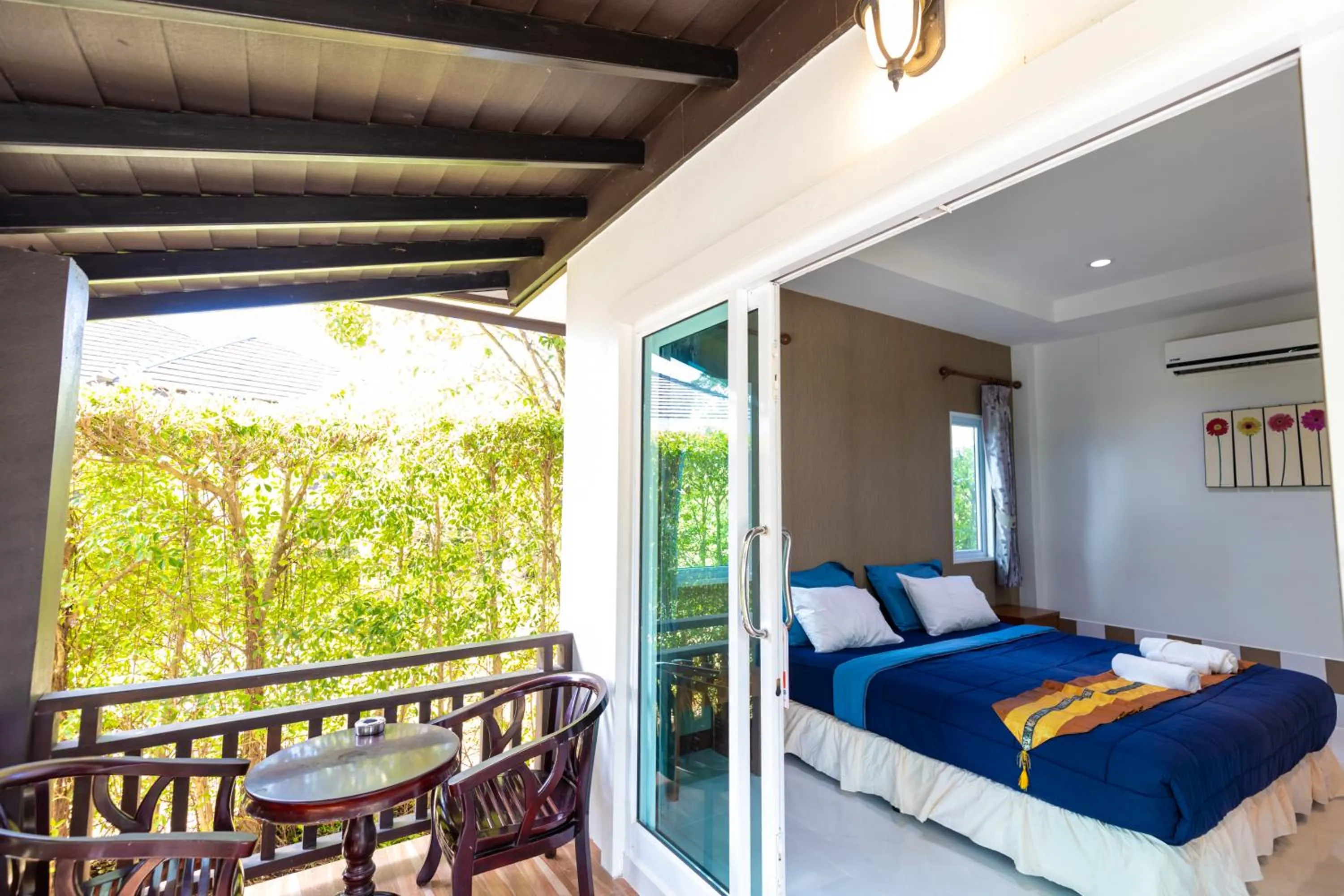 Balcony/Terrace, Bed in Nature Line Resort