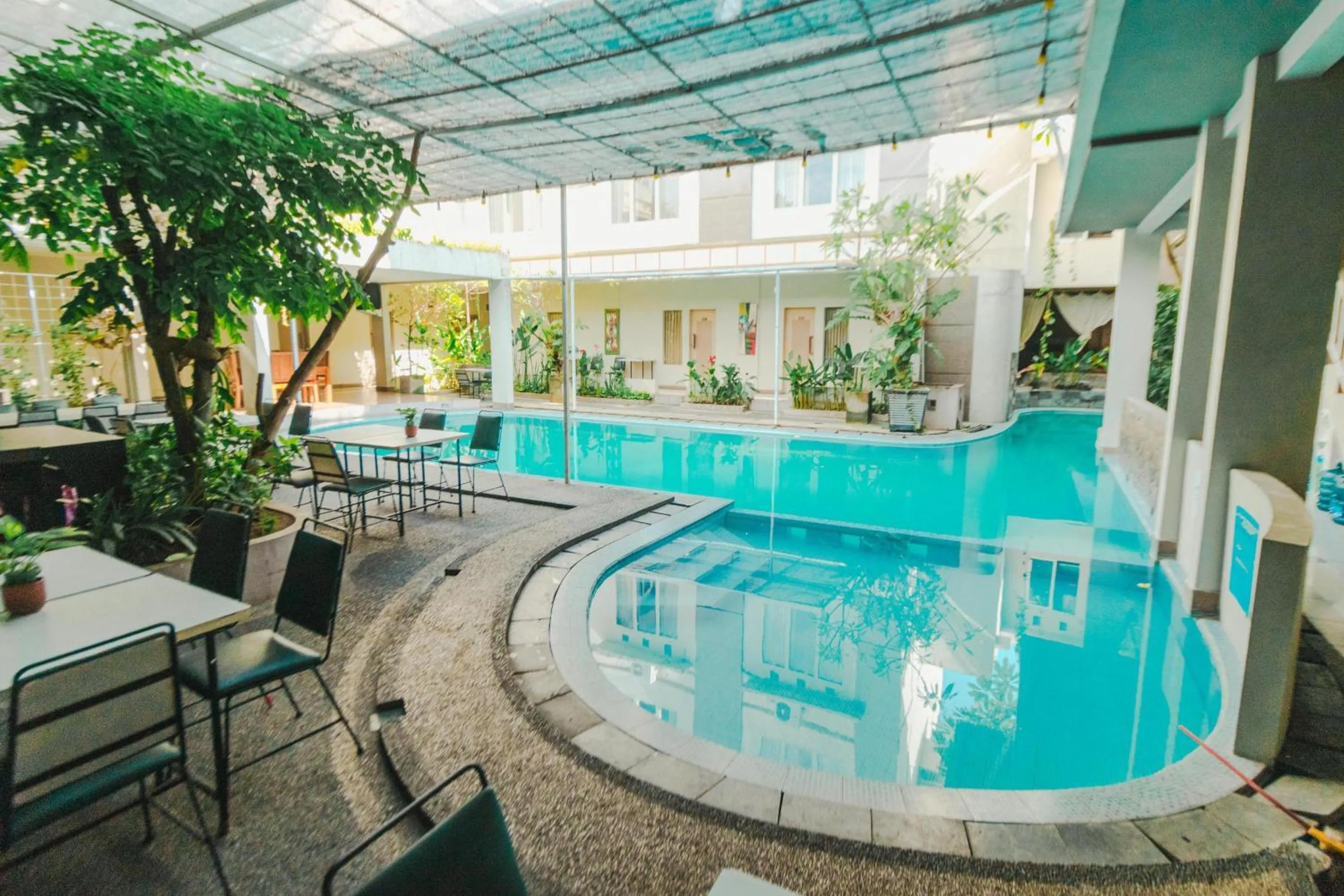 Patio in Bidari Hotel Lombok