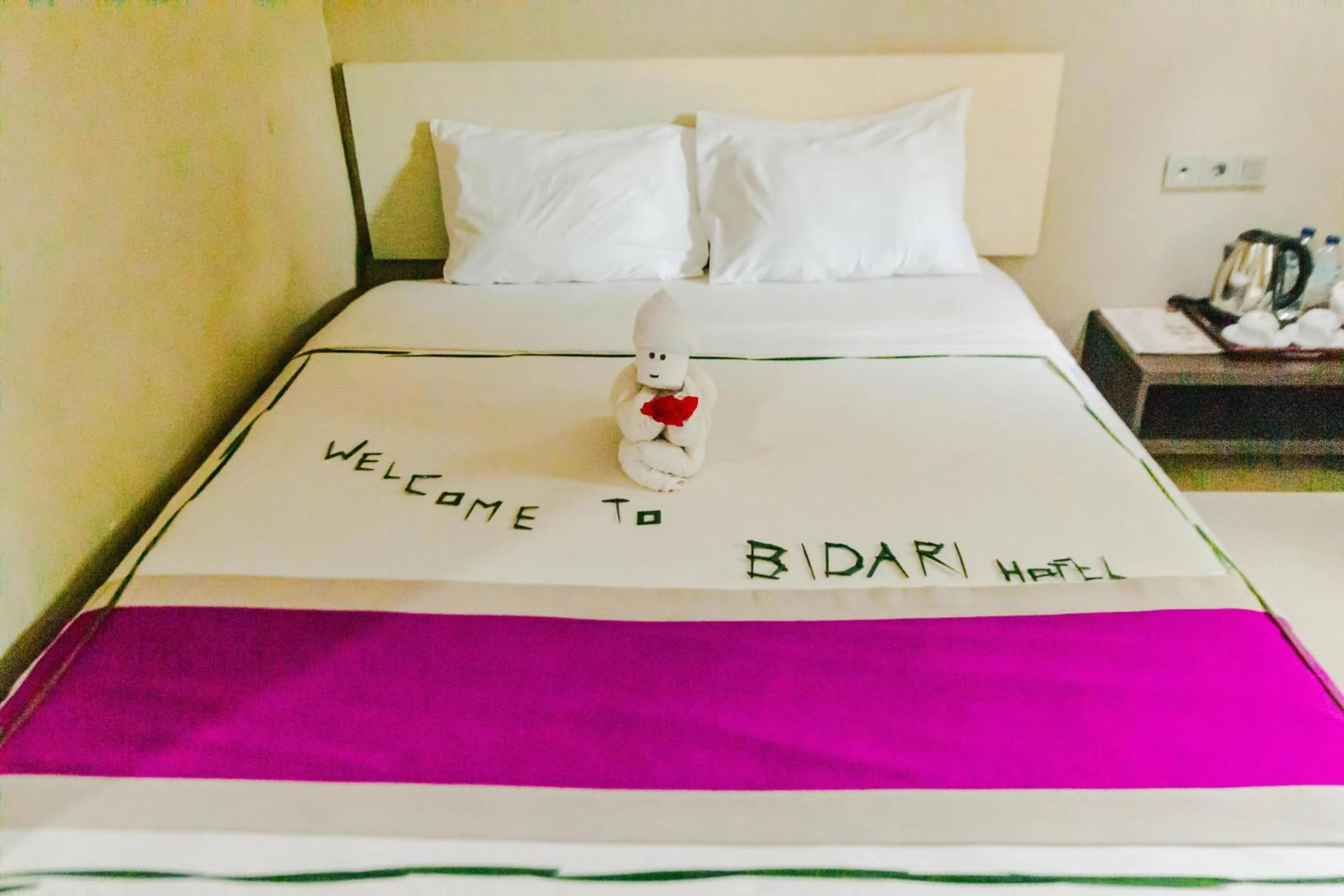 Bed in Bidari Hotel Lombok