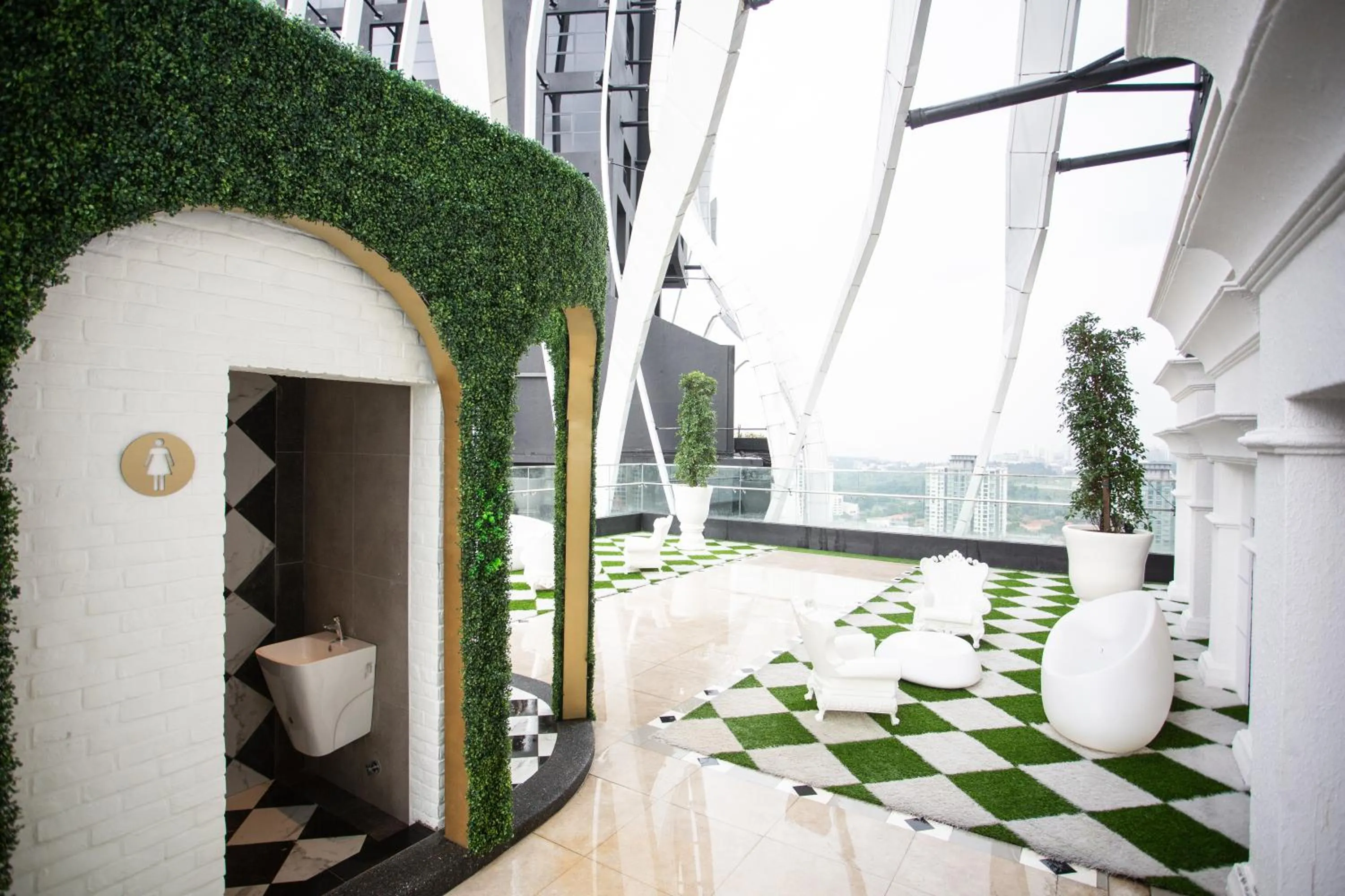 Seating area in ARTE MONT KIARA BY PSM Luxury Suites